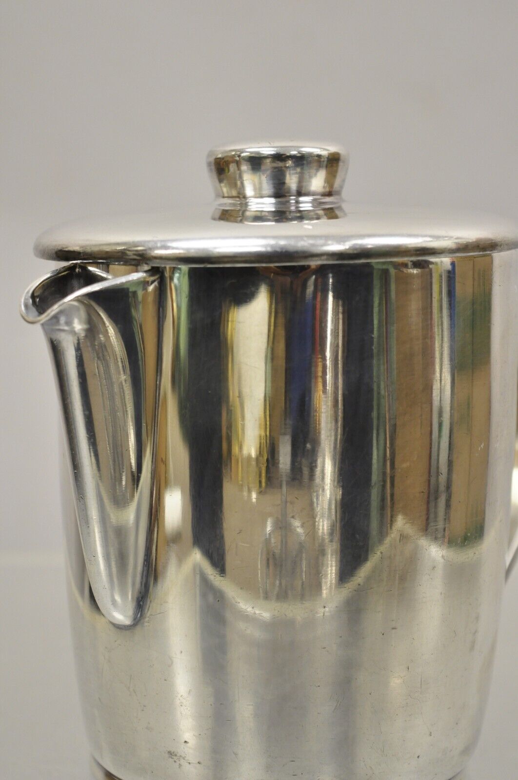 Vintage Oneida Sambonet Italy Silver Plated Modern Coffee Pot Water Pitcher