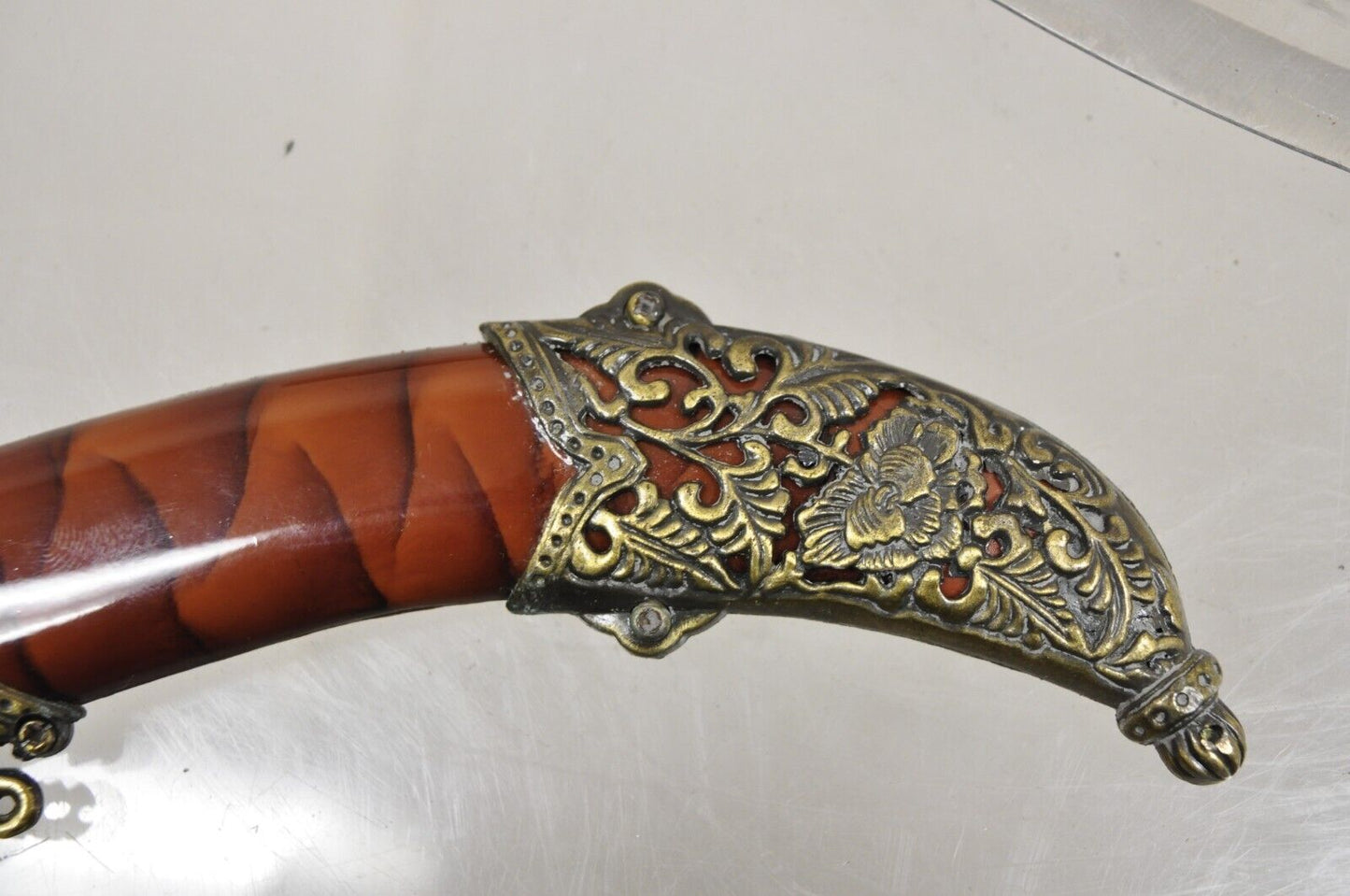 Decorative Persian Arab Decorative Metal Dagger Knife in Sheath