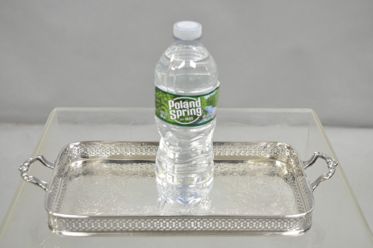 Vintage Wallace 335 Victorian Silver Plated Small Whatnot Trinket Dish Tray
