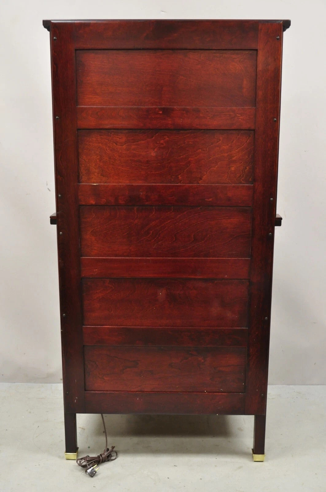 Antique General Optical Mahogany Ophthalmic Cabinet Roll Top Medical Work Desk