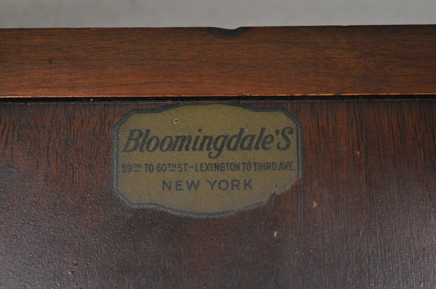 Antique Renaissance Style Carved Walnut Marble Top Side Table from Bloomingdales