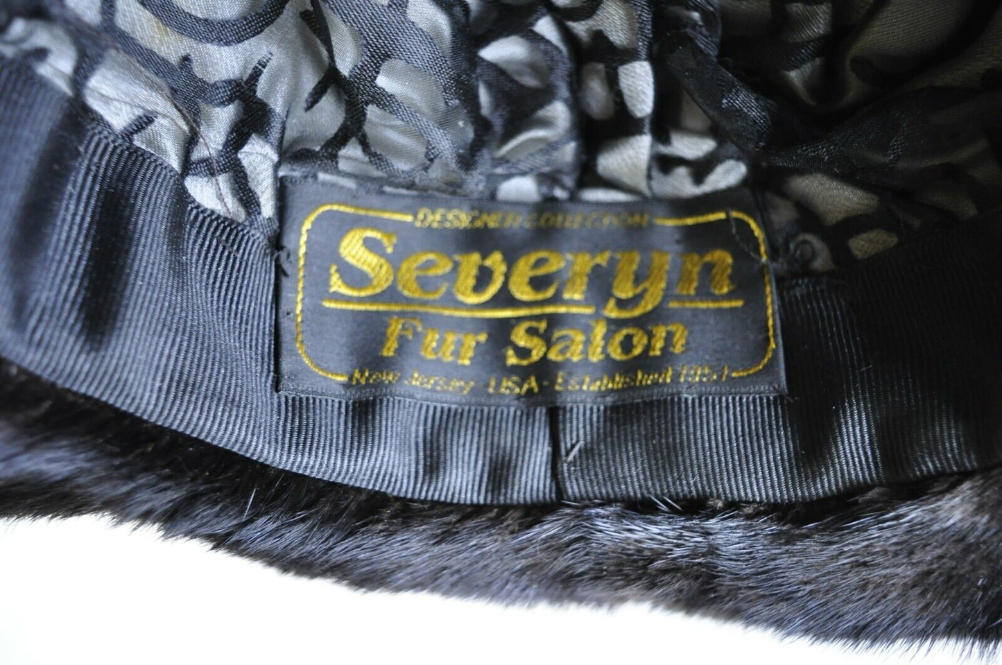 Vintage Severyn Fur Salon Brown Mink Fur Church Derby Ladies Winter Hat