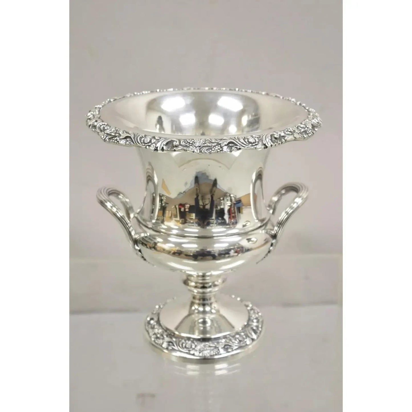 Webster Wilcox International Silver Plated Trophy Cup Champagne Chiller Bucket
