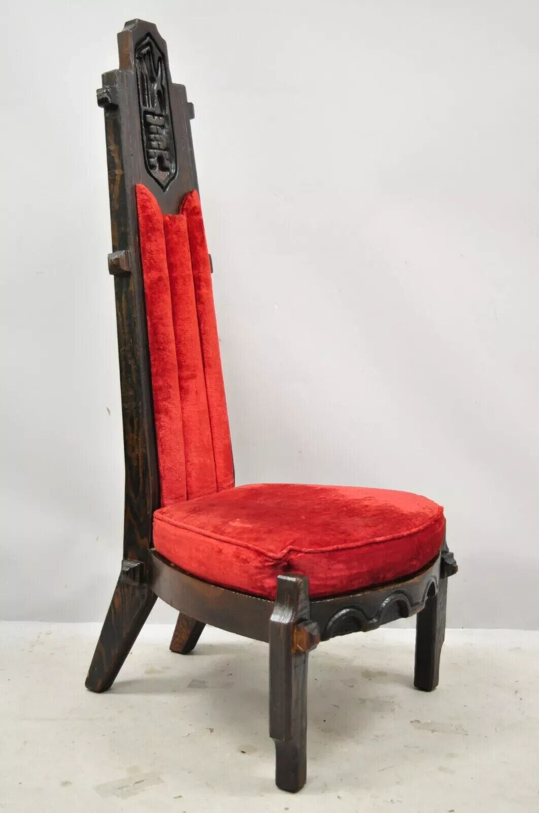 Maderas De Santa Barbara Gothic Revival Jungle Room Dining Chairs - Set of 4