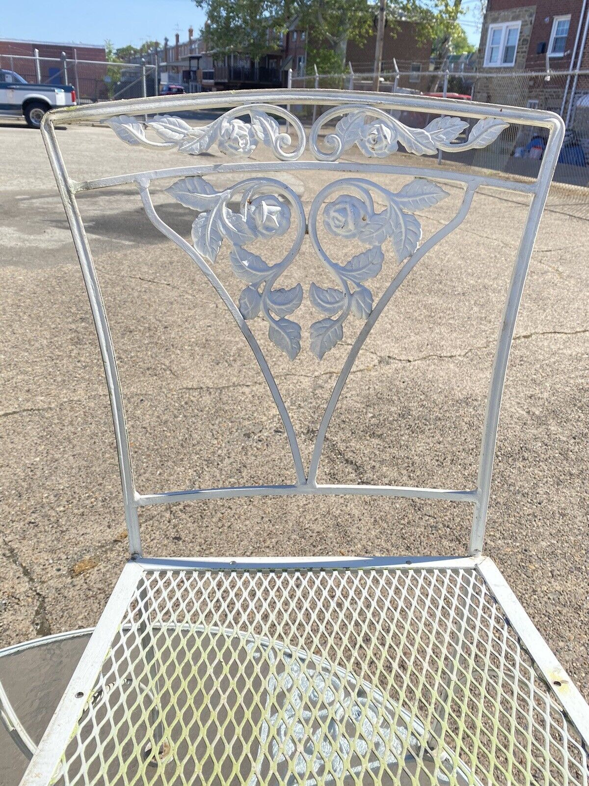 Russell Woodard Orleans Pattern Wrought Iron Patio Garden Dining Set - 5 Pc Set