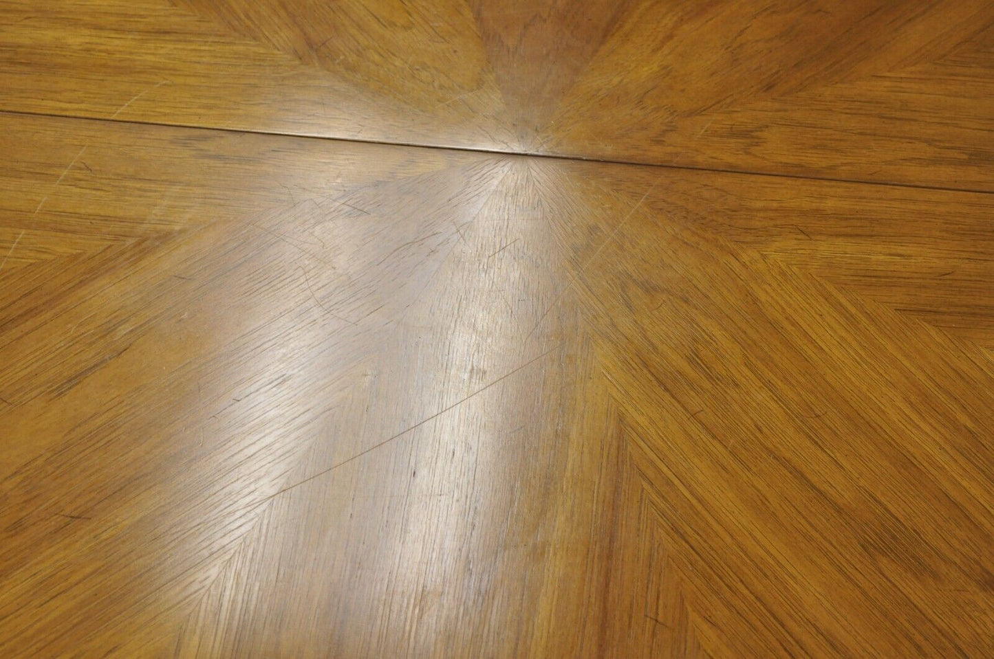 Vintage Drexel Esperanto Mid Century Walnut Octagonal Spanish Style Dining Table
