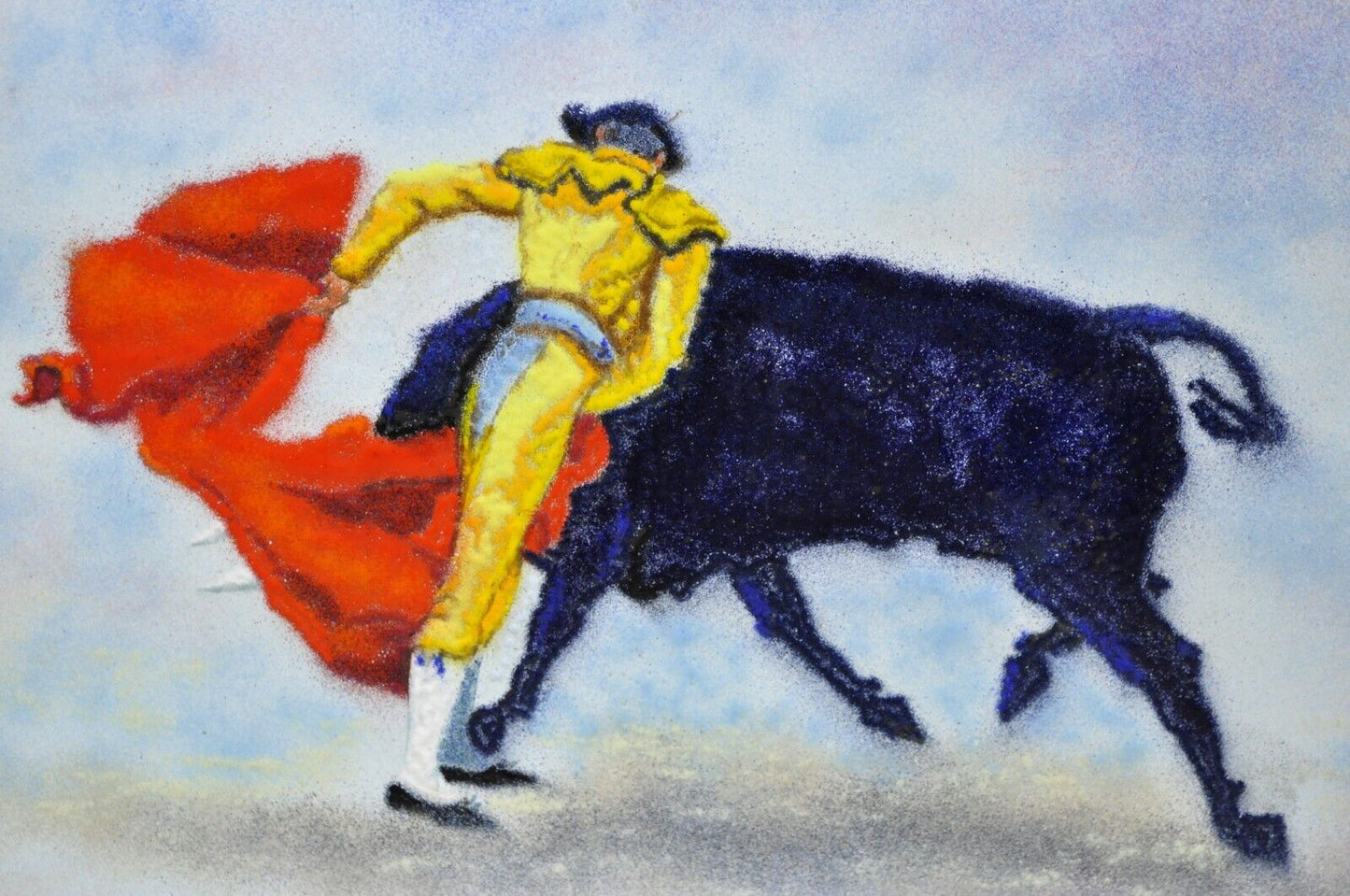 Dom Dominic Mingolla Enamel on Copper Painting Spanish Matador 9 x 12 - a Pair