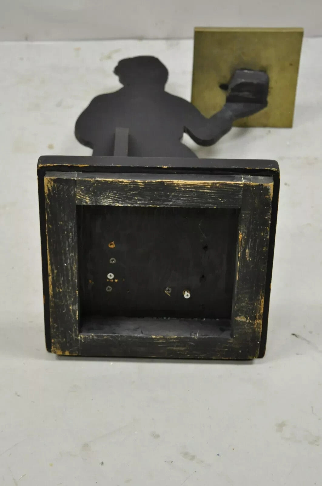 Vintage Copper Dutch Man Figure Entry Hall Key Change Trinket Dish Stand Holder