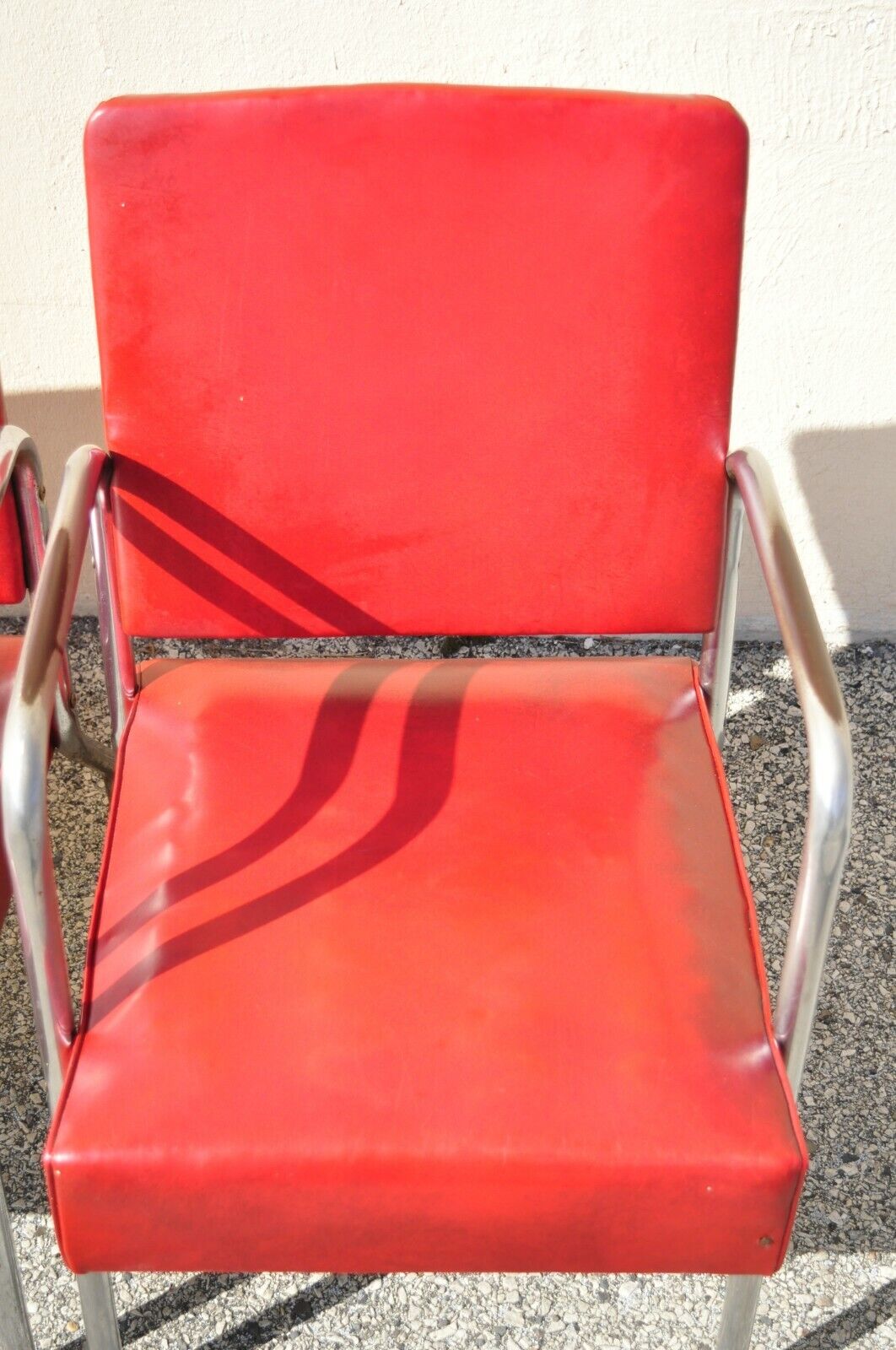 Vintage Yale Tubular Steel Metal Loveseat and Pair Lounge Arm Chair - 3pc Set