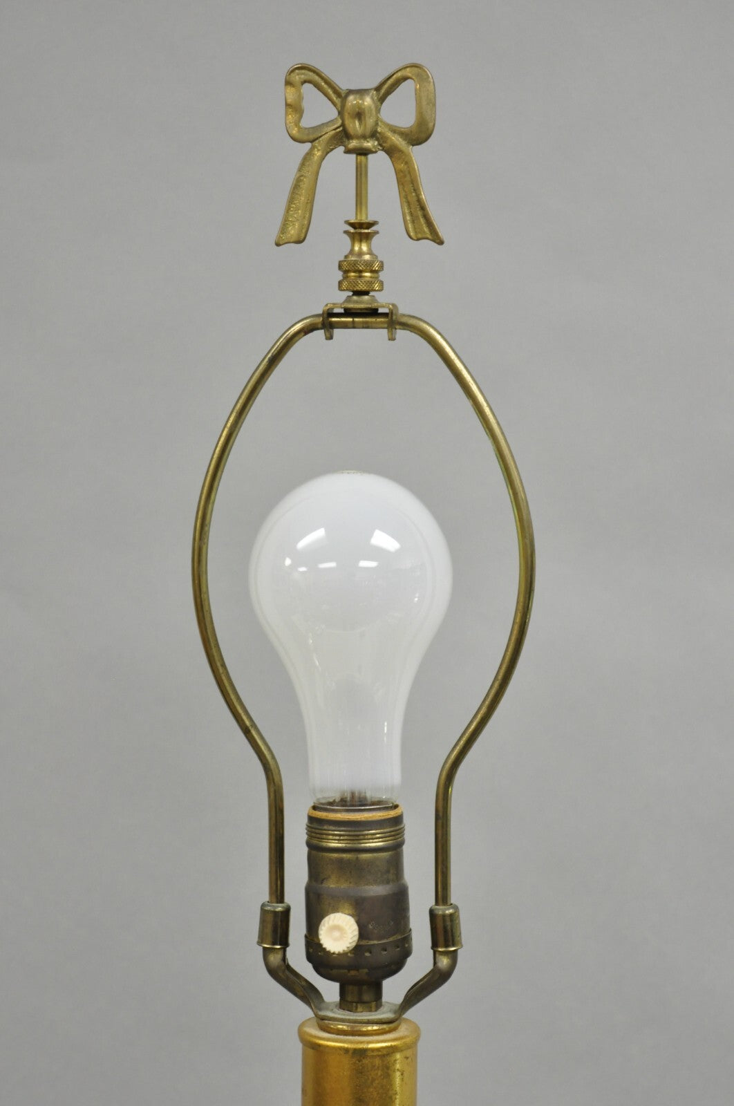 Antique Neoclassical Large Carved Solid Alabaster Marble Leaf Bulbous Table Lamp