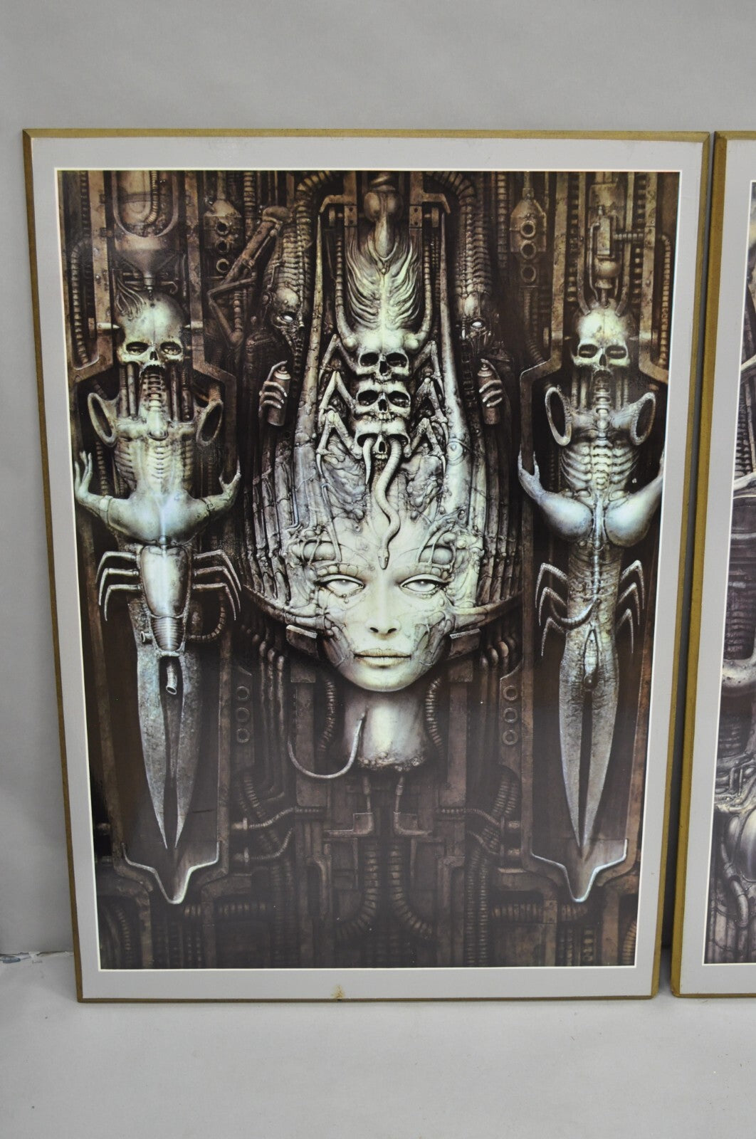 Vintage 1980s H.R. Giger Li, The Spell, Baphomet, Behemoth Art Print - 4 Pc Set