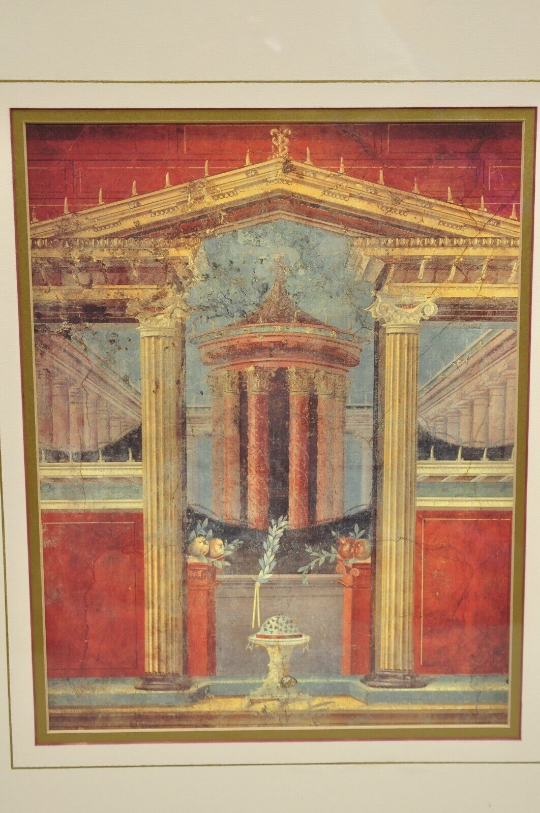 Metropolitan Museum of Art David Roberts Roman Framed Lithograph Prints - 3 Pcs