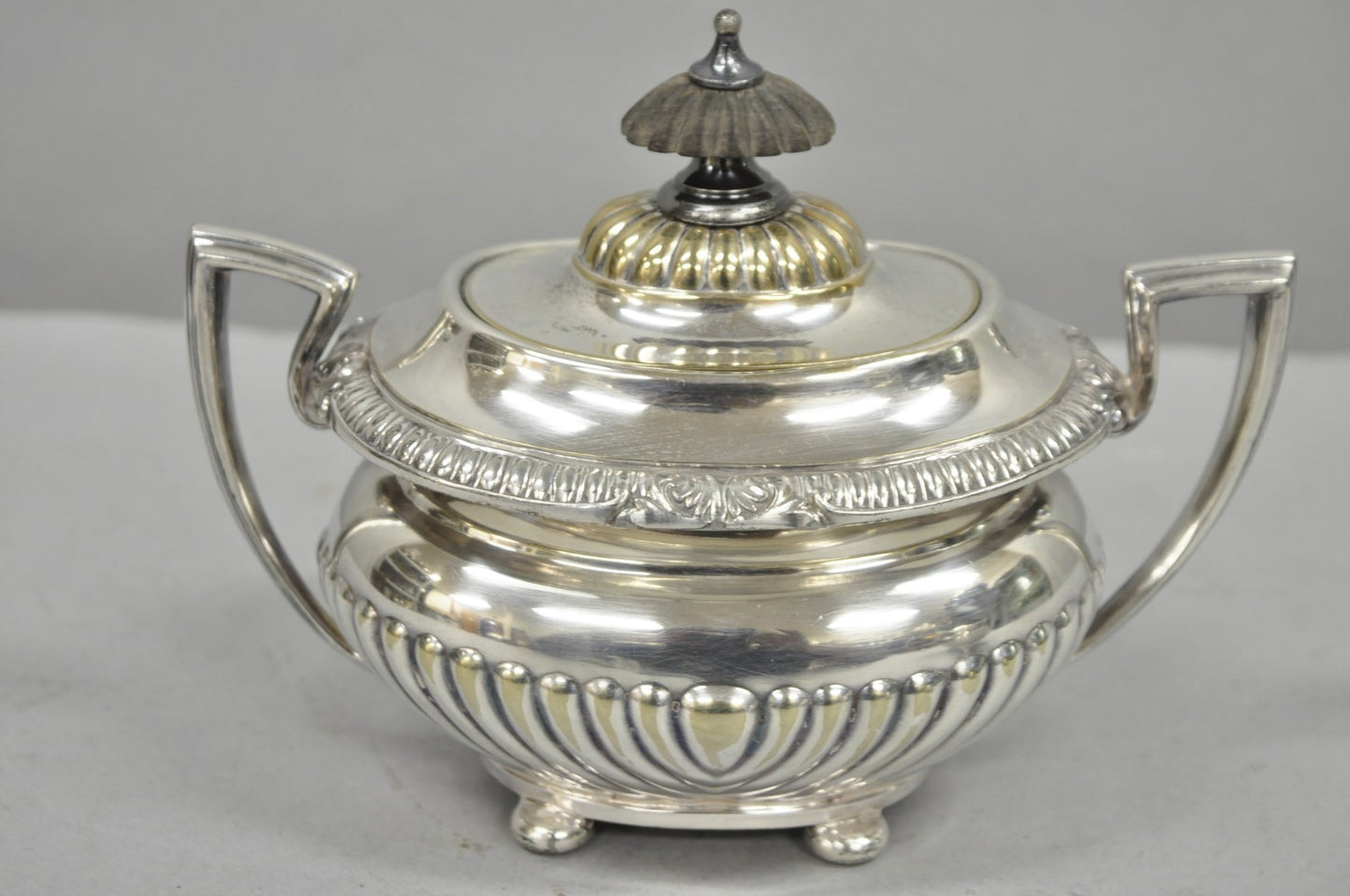 Vintage Reed & Barton Sulgrave Manor Edwardian Silver Plated Tea Set - 4 Pc Set