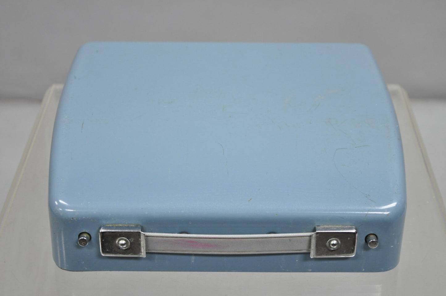 Vintage Brother Webster XL-747 Portable Typewriter Baby Blue with Metal Case
