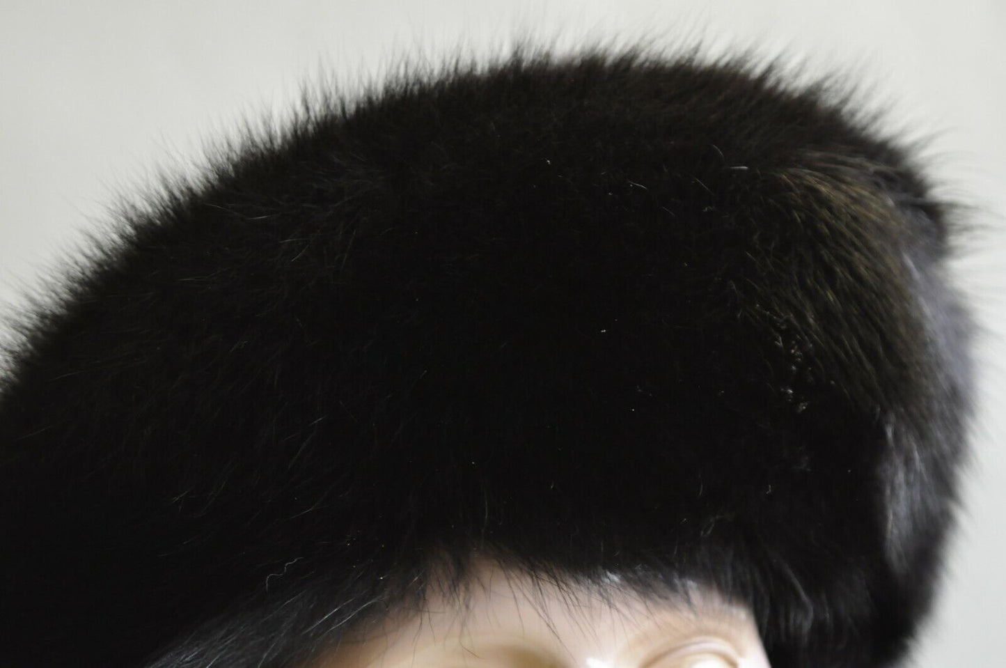 Vintage Boutique Kate's Canada Black Leather Snakeskin Mink Fur Church Derby Hat