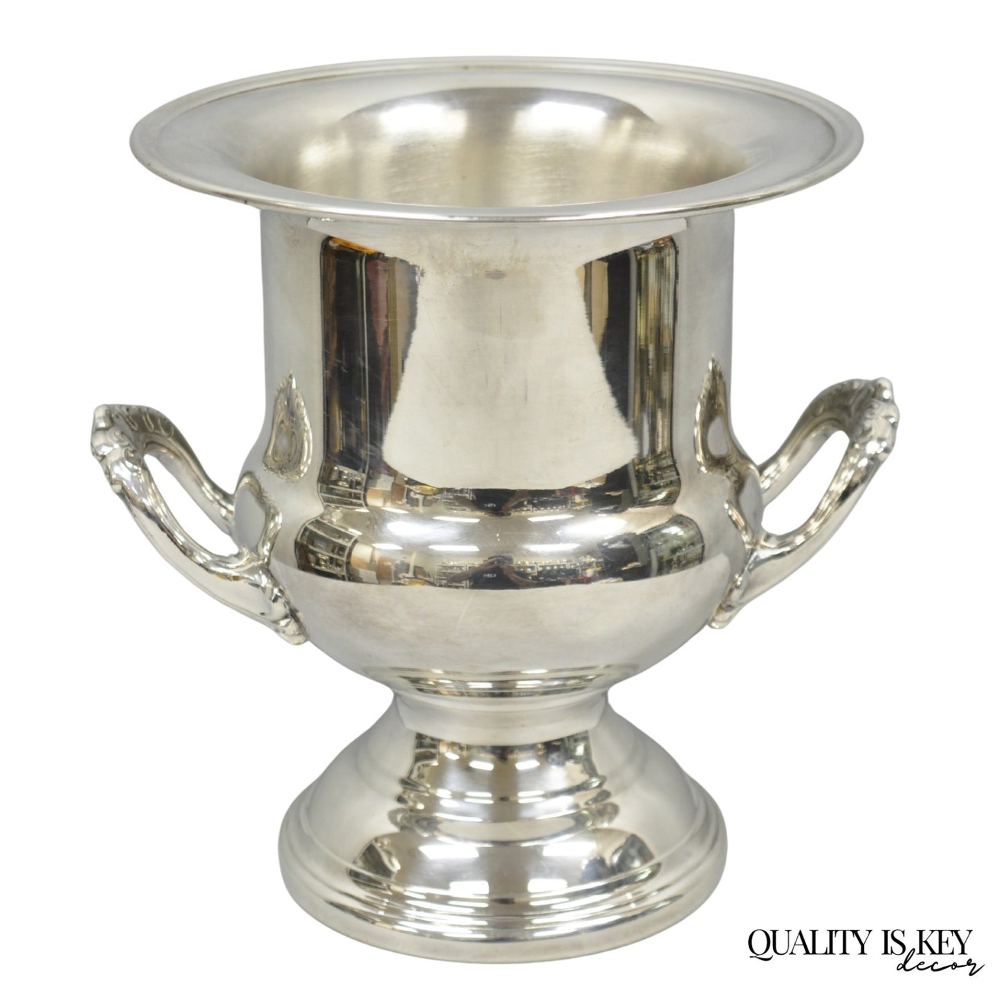 Vintage Victorian Silver Plated Trophy Cup Urn Bar Champagne Chiller Ice Bucket