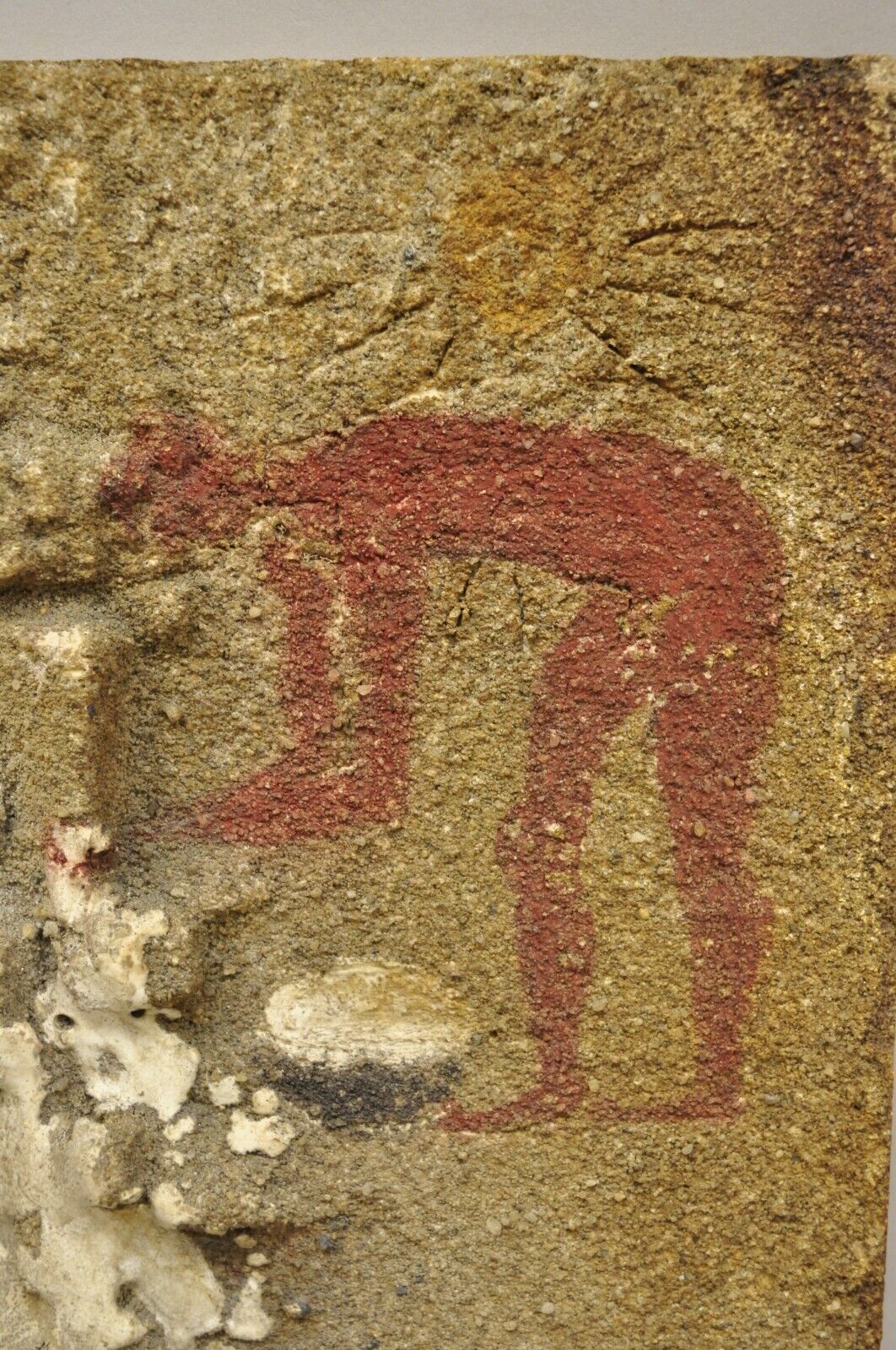 Antique Lost and Found Hieroglyphic Red Figure Pottery 12 x 9 Tile C5
