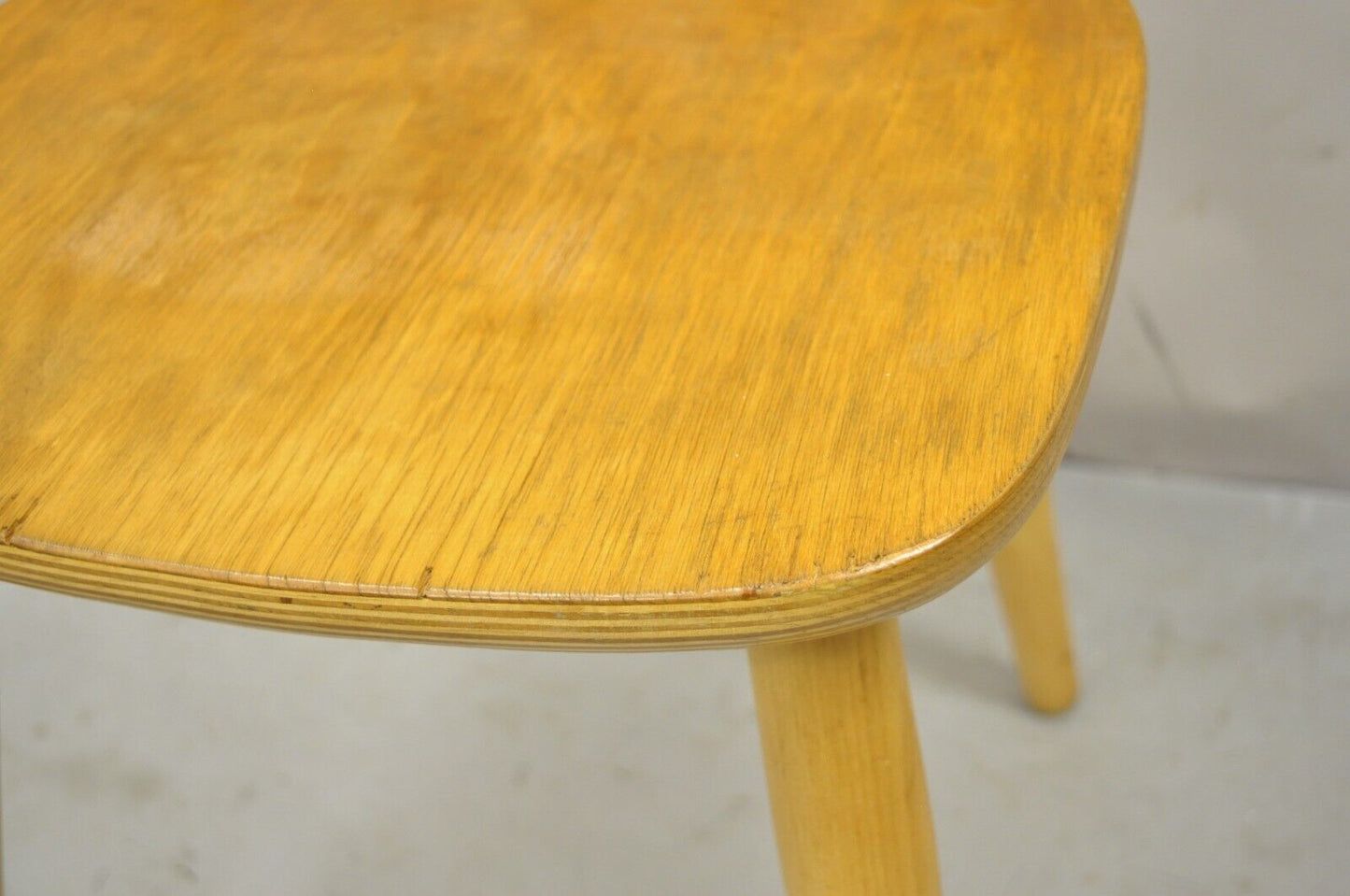 Vintage Mid Century Modern Spindle Back Birch Maple Side Chairs (Single)