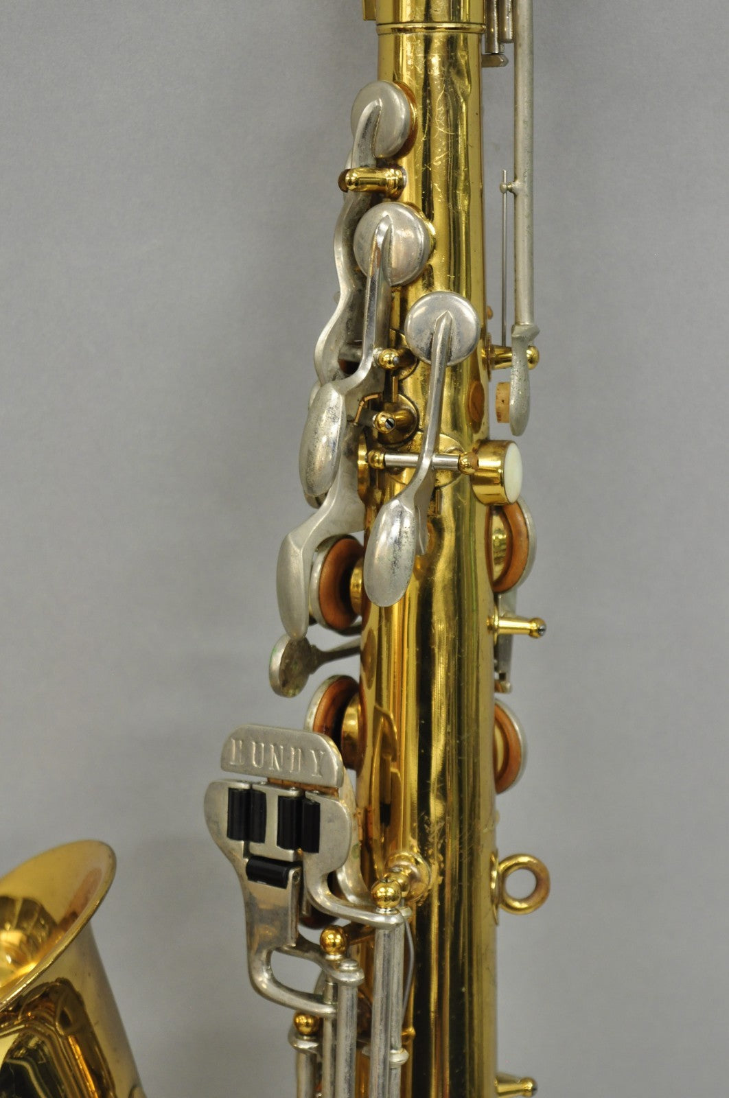 Vintage Bundy Selmer Brass Alto Saxophone in Hard Case w/ Extras