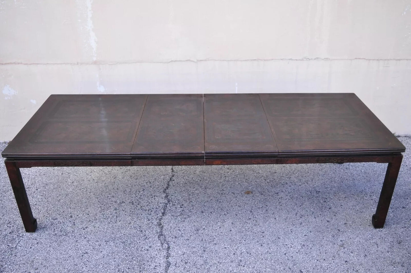 Mario Buatta for John Widdicomb Faux Tortoiseshell Chinoiserie Dining Table