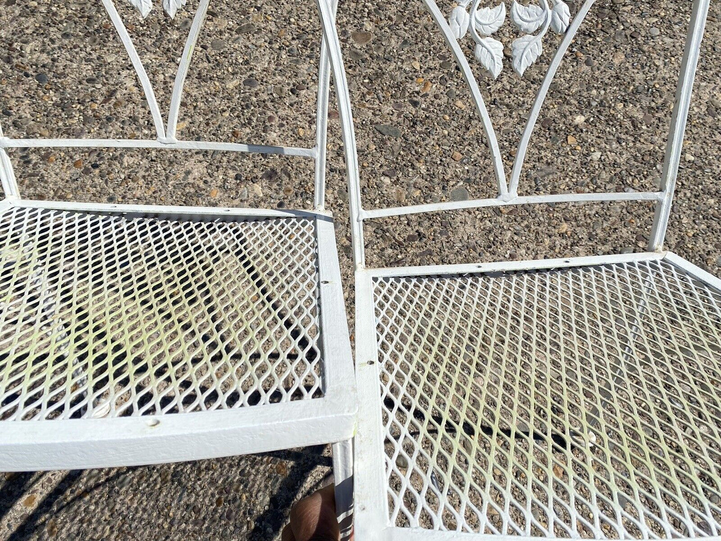 Russell Woodard Orleans Pattern Wrought Iron Patio Garden Dining Set - 5 Pc Set