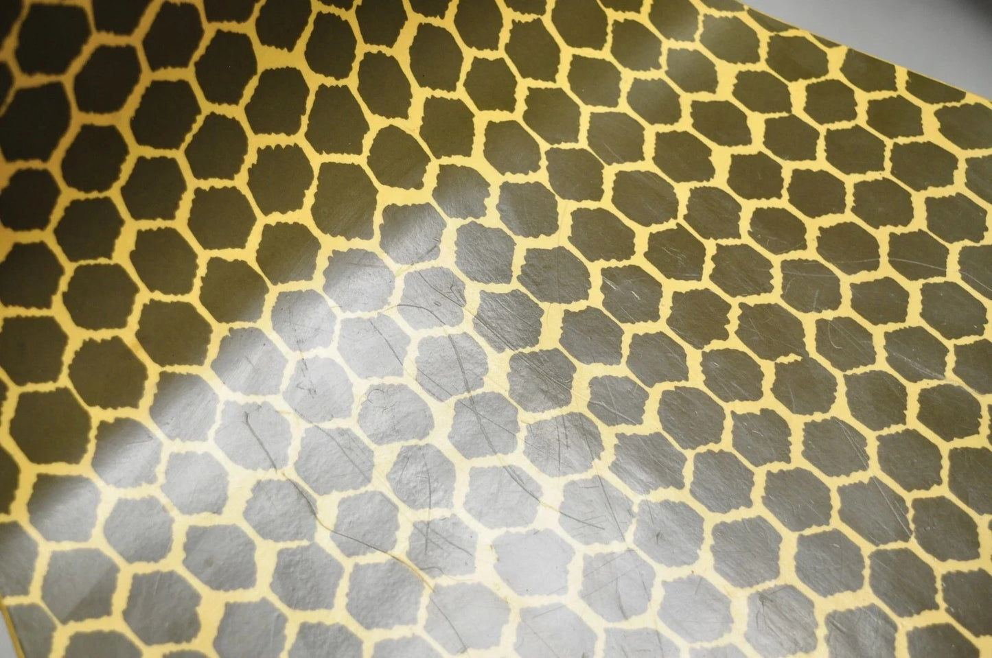 Modern Honeycomb Print Arne Jacobsen Series 7 Style Side Chairs - Set of 3