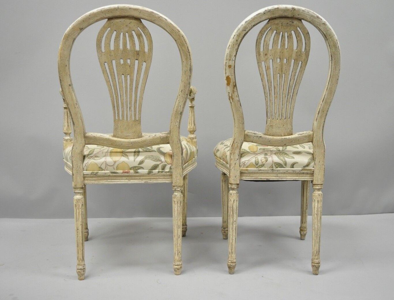 Louis XVI French Style Hot Air Balloon Back Montgolfier Dining Chair Set of 6