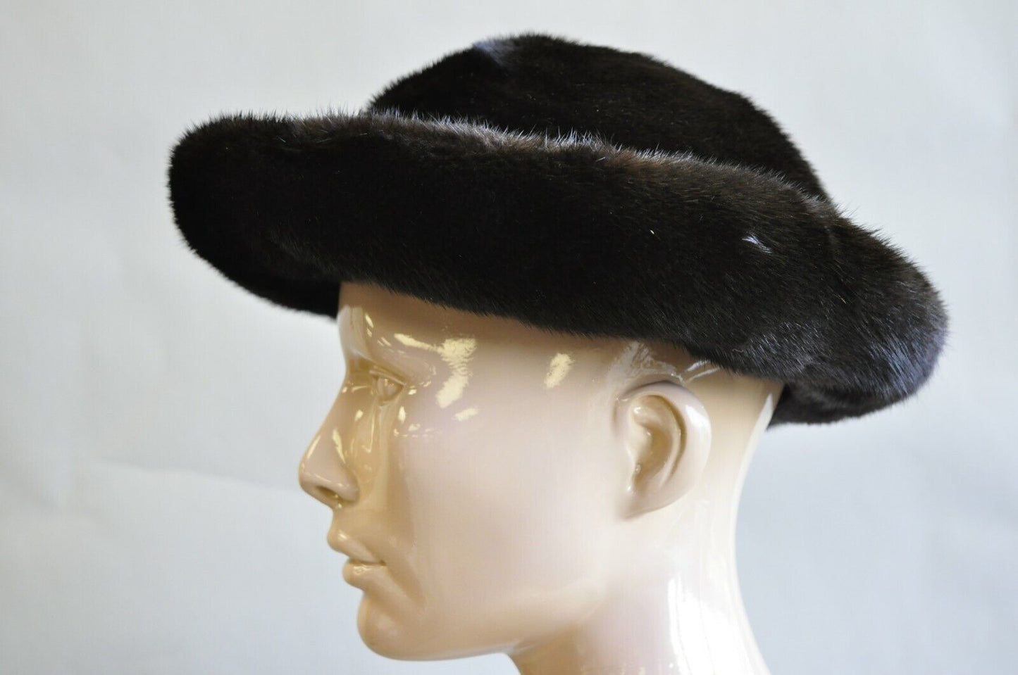 Vintage Severyn Fur Salon Brown Mink Fur Church Derby Ladies Winter Hat
