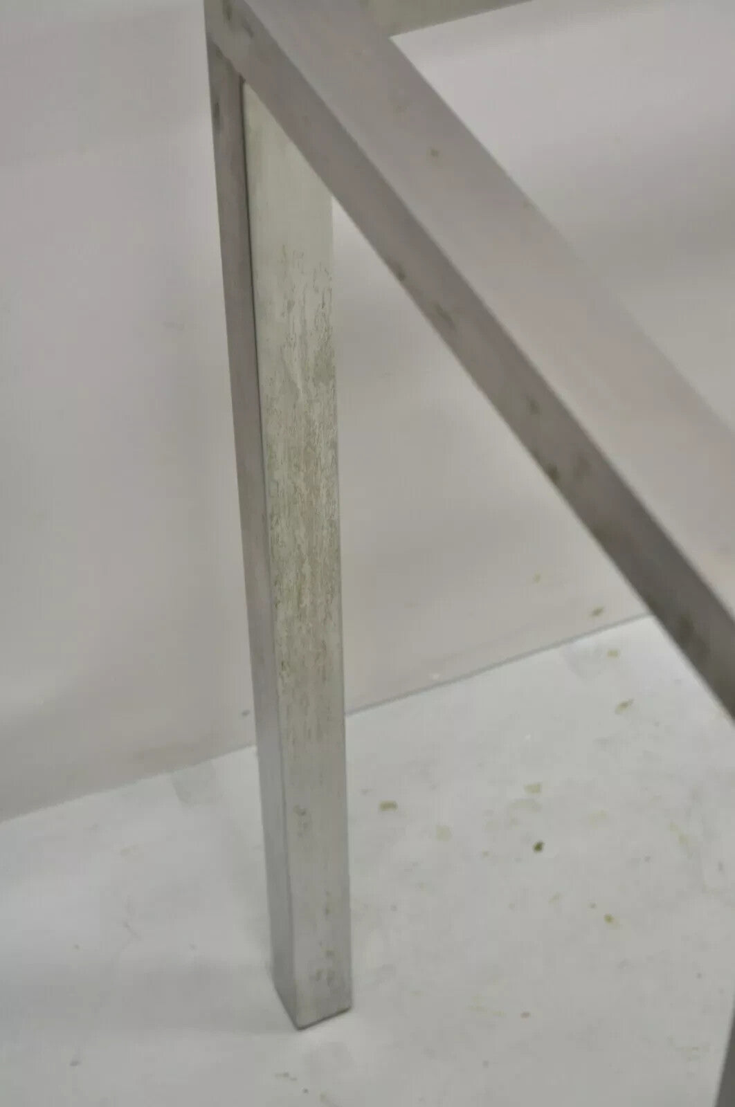 Design Institute of America Steel Mid Century Modern 58" Long Console Hall Table
