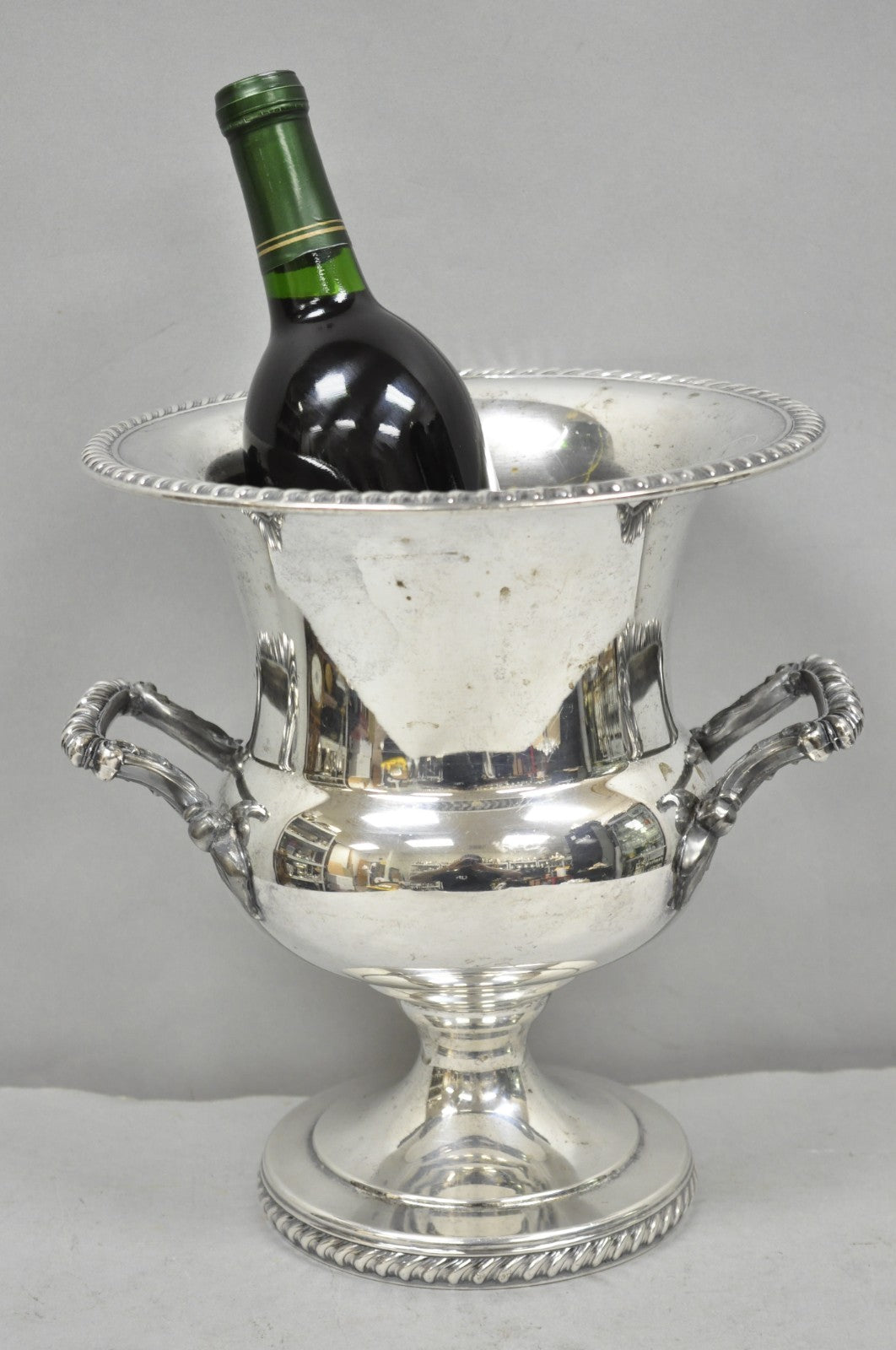 Vintage Regency Silver Plated Trophy Cup Champagne Chiller Ice Bucket