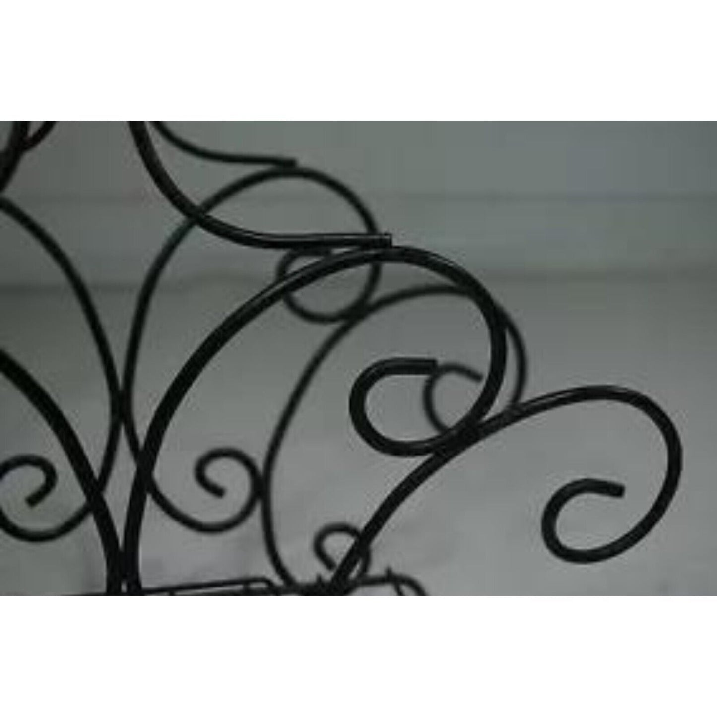 Vintage Wrought Iron Scrolling Hollywood Regency Whimsical Magazine Rack Stand