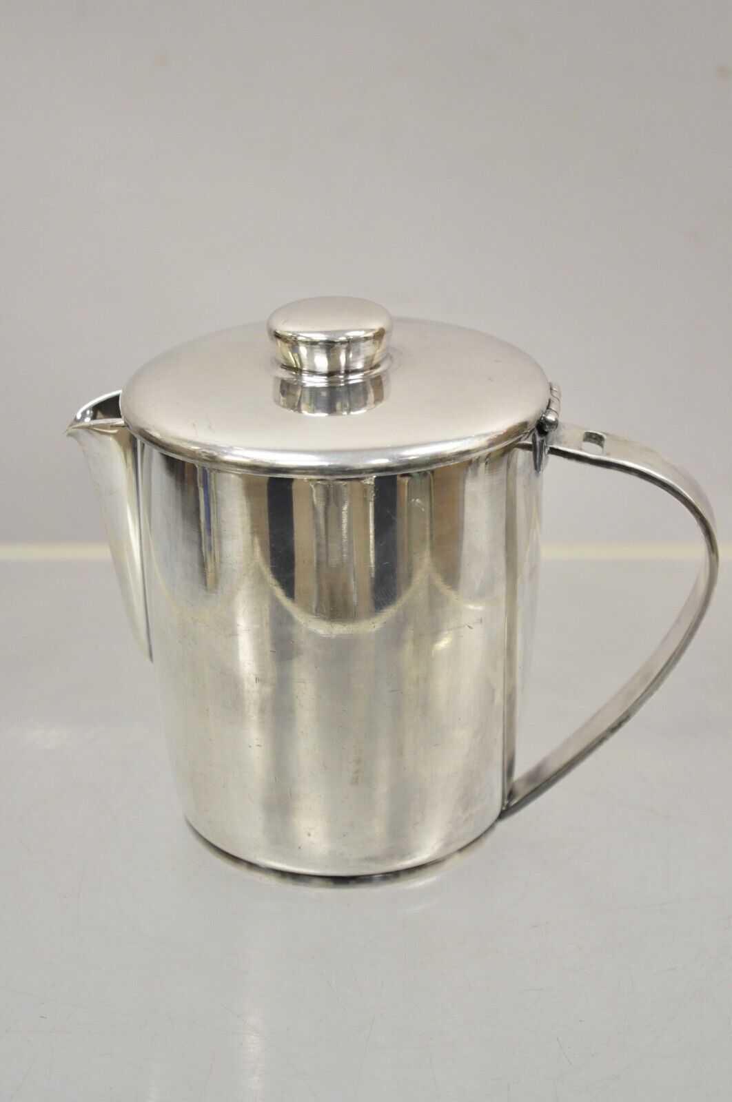 Vintage Oneida Sambonet Italy Silver Plated Modern Coffee Pot Water Pitcher