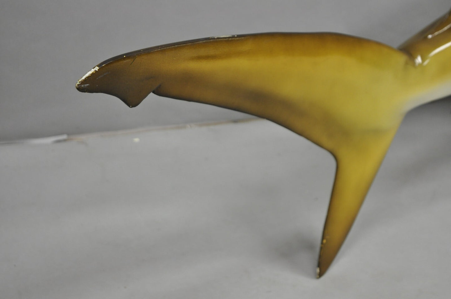 Vintage PFlueger 77" Large Fiberglass Mako Shark Replica Wall Mount Display
