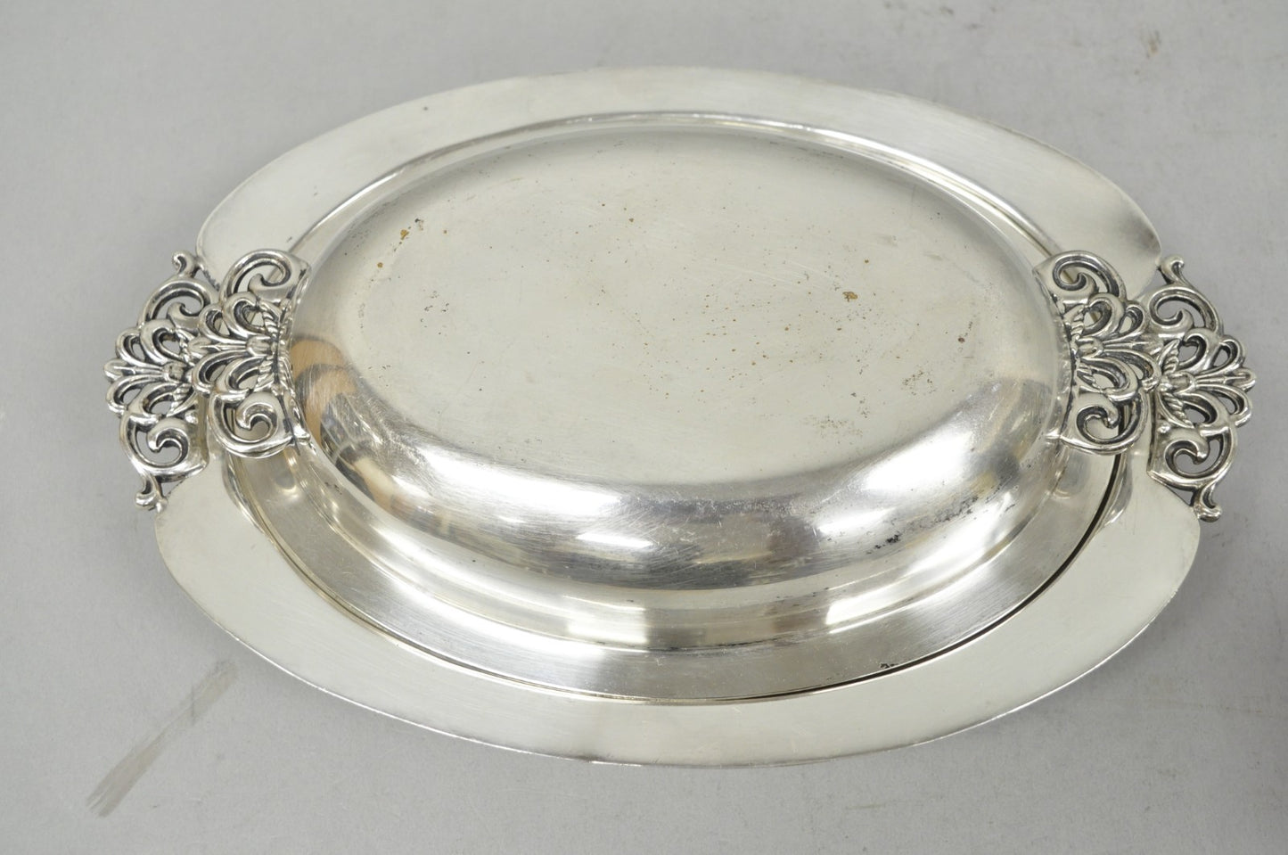 Vintage Reed & Barton Nordic 1152 Silver Plated Covered Vegetable Serving Dish