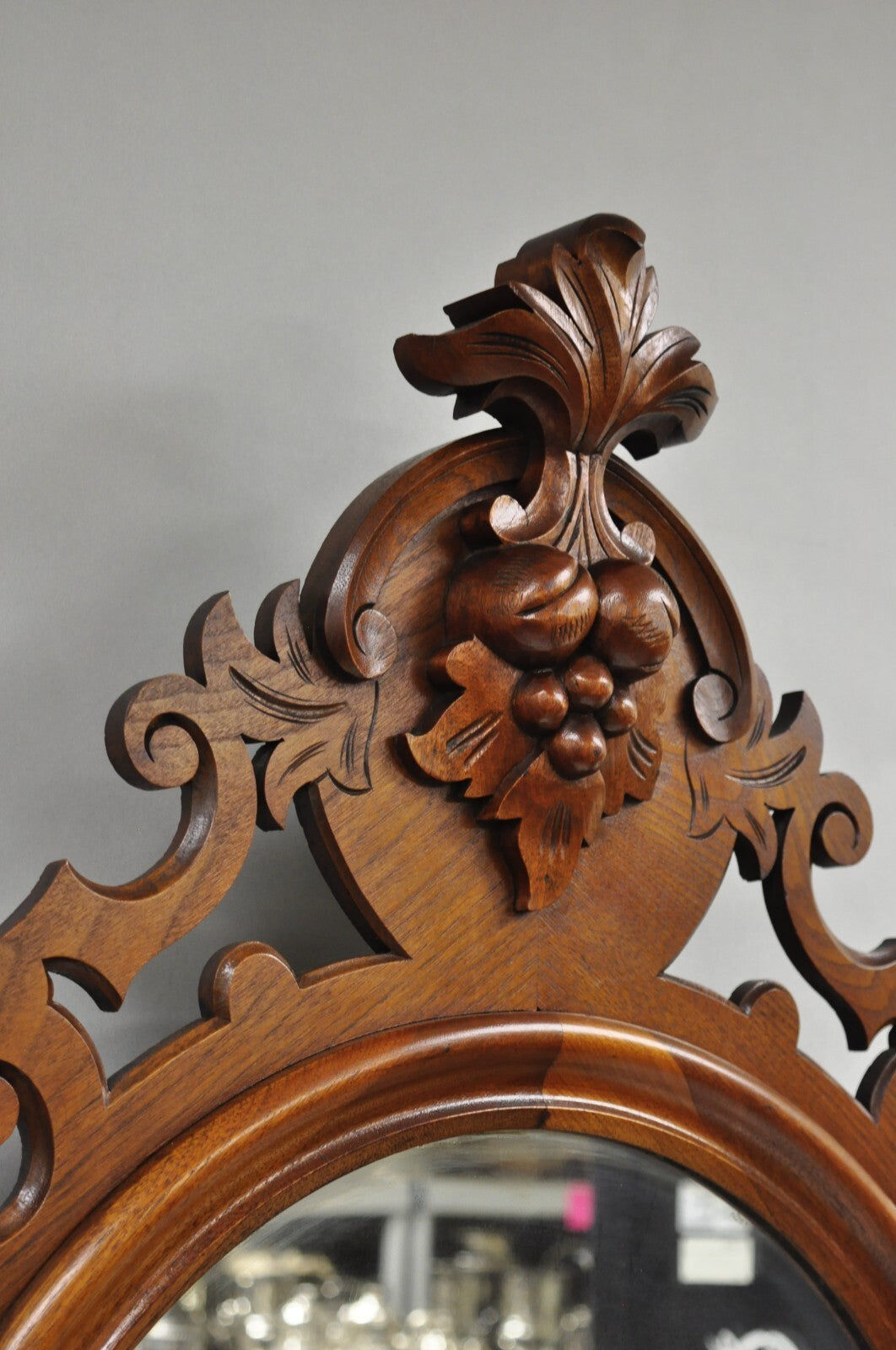 Antique Eastlake Victorian Carved Walnut Marble Top Washstand Dresser w/ Mirror