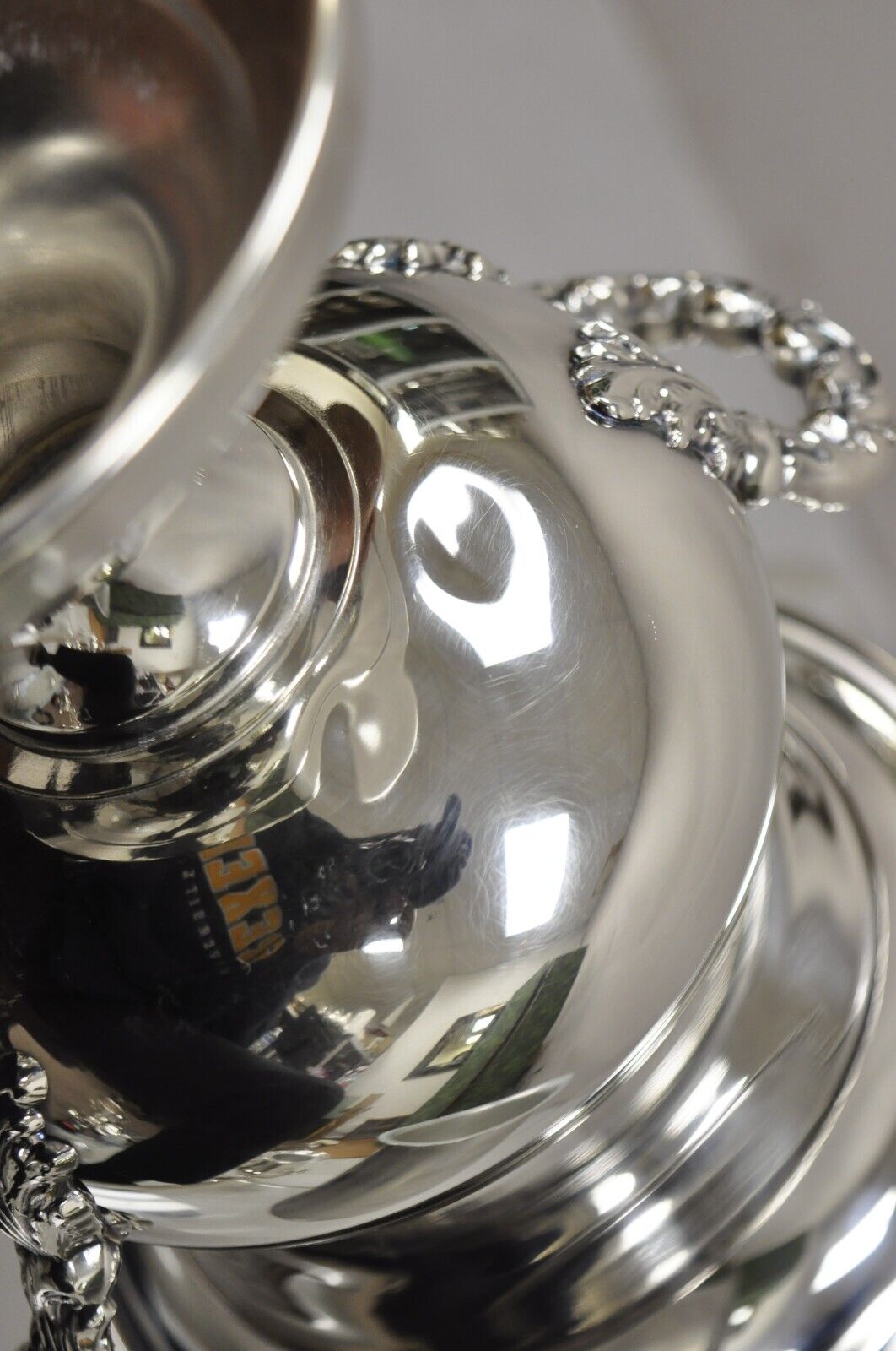 Sheffield USA Silver Plated Ornate Twin Handle Champagne Chiller Ice Bucket