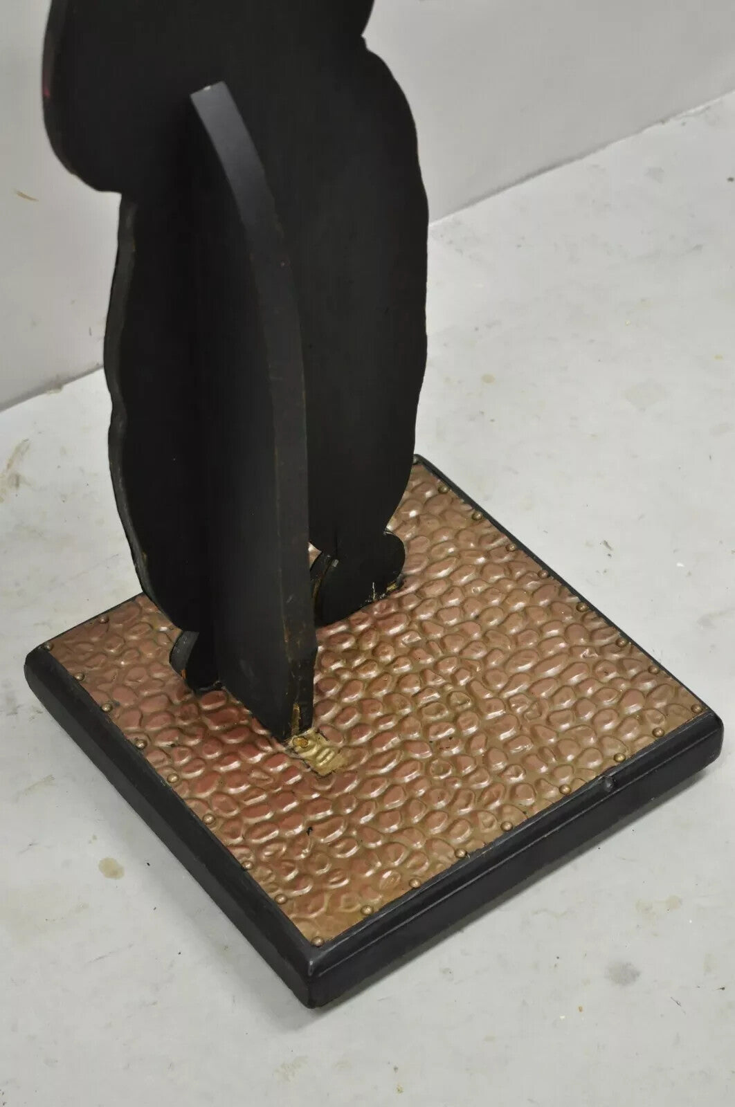 Vintage Copper Dutch Man Figure Entry Hall Key Change Trinket Dish Stand Holder