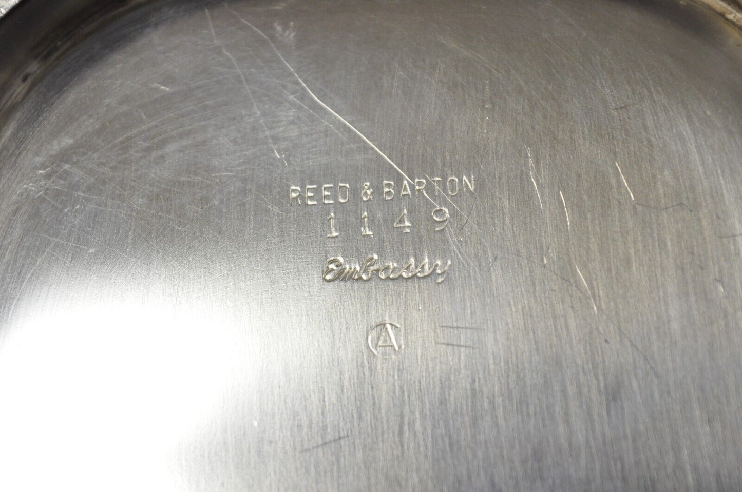 Vintage Reed & Barton 1149 Embassy Silver Plated Covered Vegetable Serving Dish