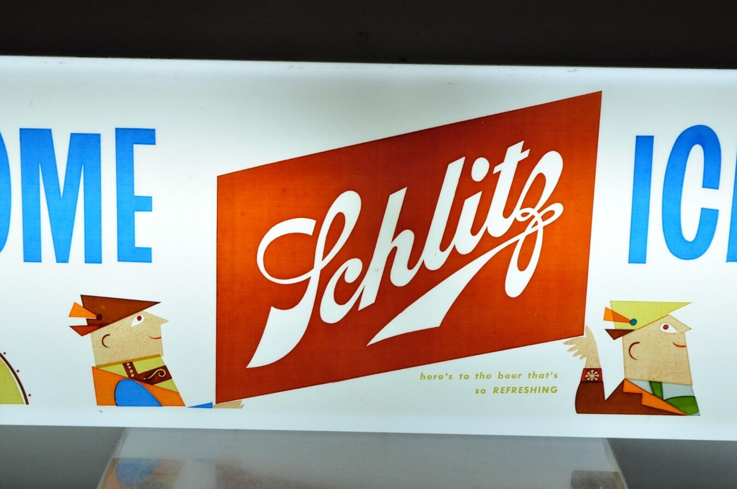 Vintage 1958 Jos. Schiltz Large 73" Lighted Brewing Beer Advertisement Bar Sign