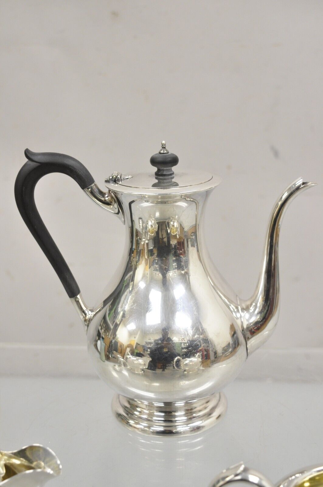 Antique Birks Regency Plate Silver Plated Tea Pot Set - 3 Pc Set