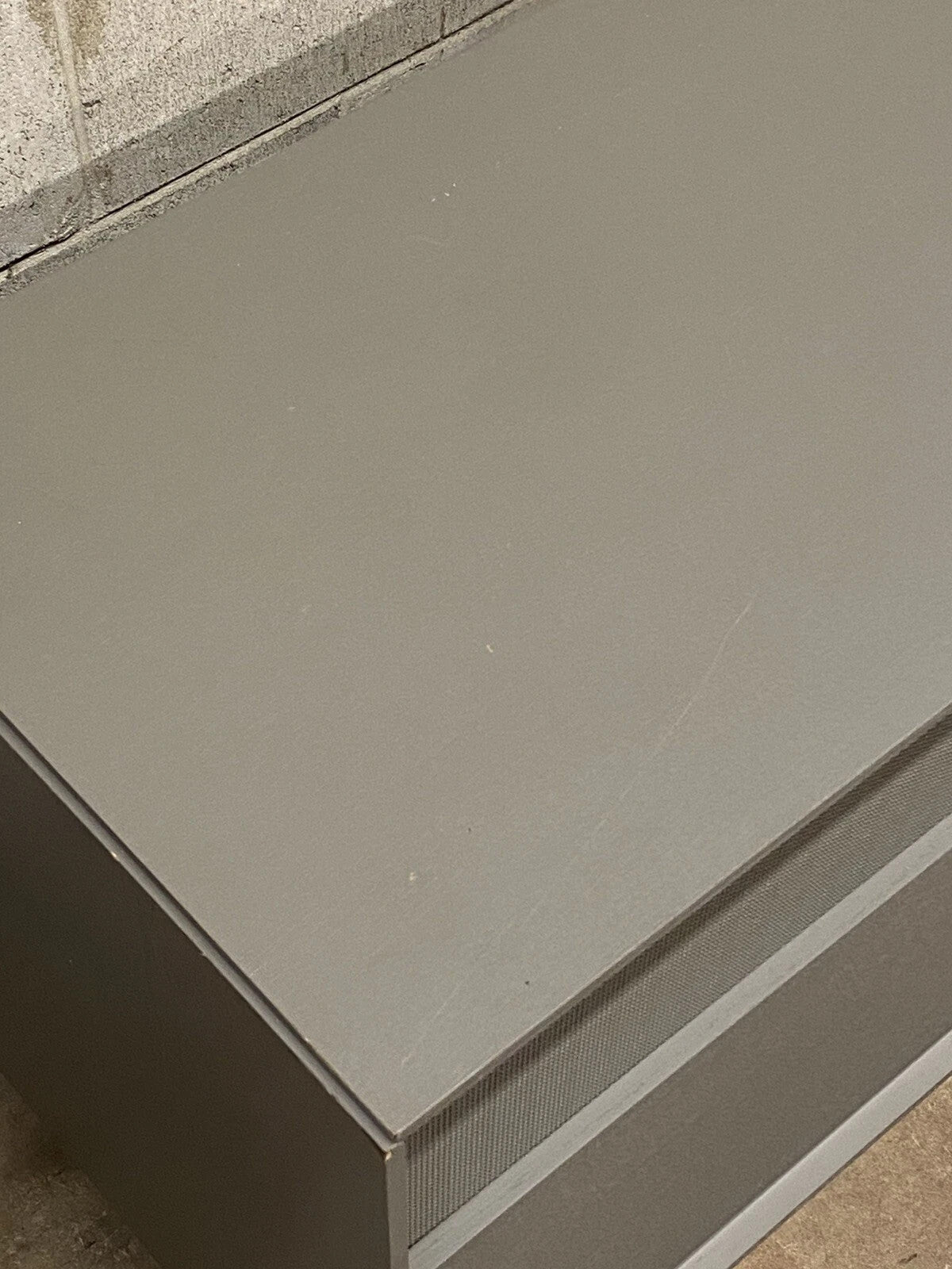 "Dang" by Blu Dot 2 Door 2 Drawer Grey Media Stand Console Credenza Cabinet