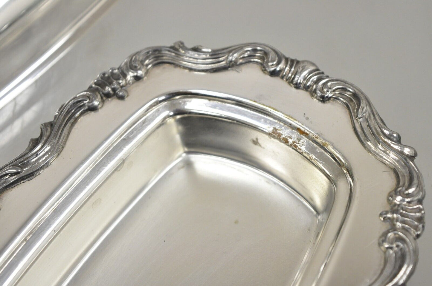 FB Rogers Silver Co. 1959X Silver Plated Covered Butter Dish w/ Glass Liner