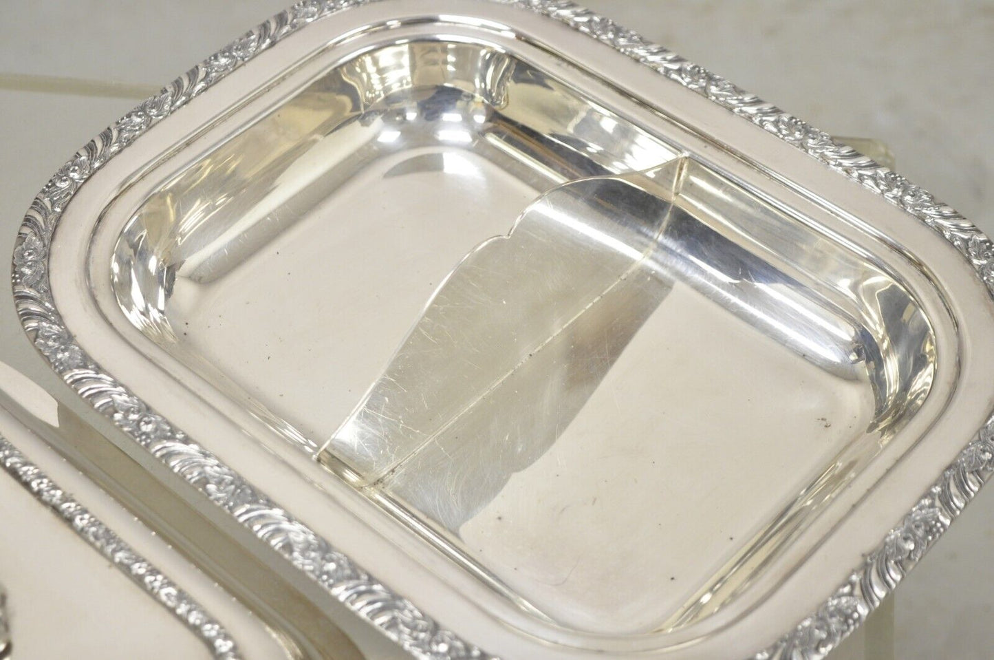 Oneida Henley Community Silver Plated Lidded Serving Dish Platter