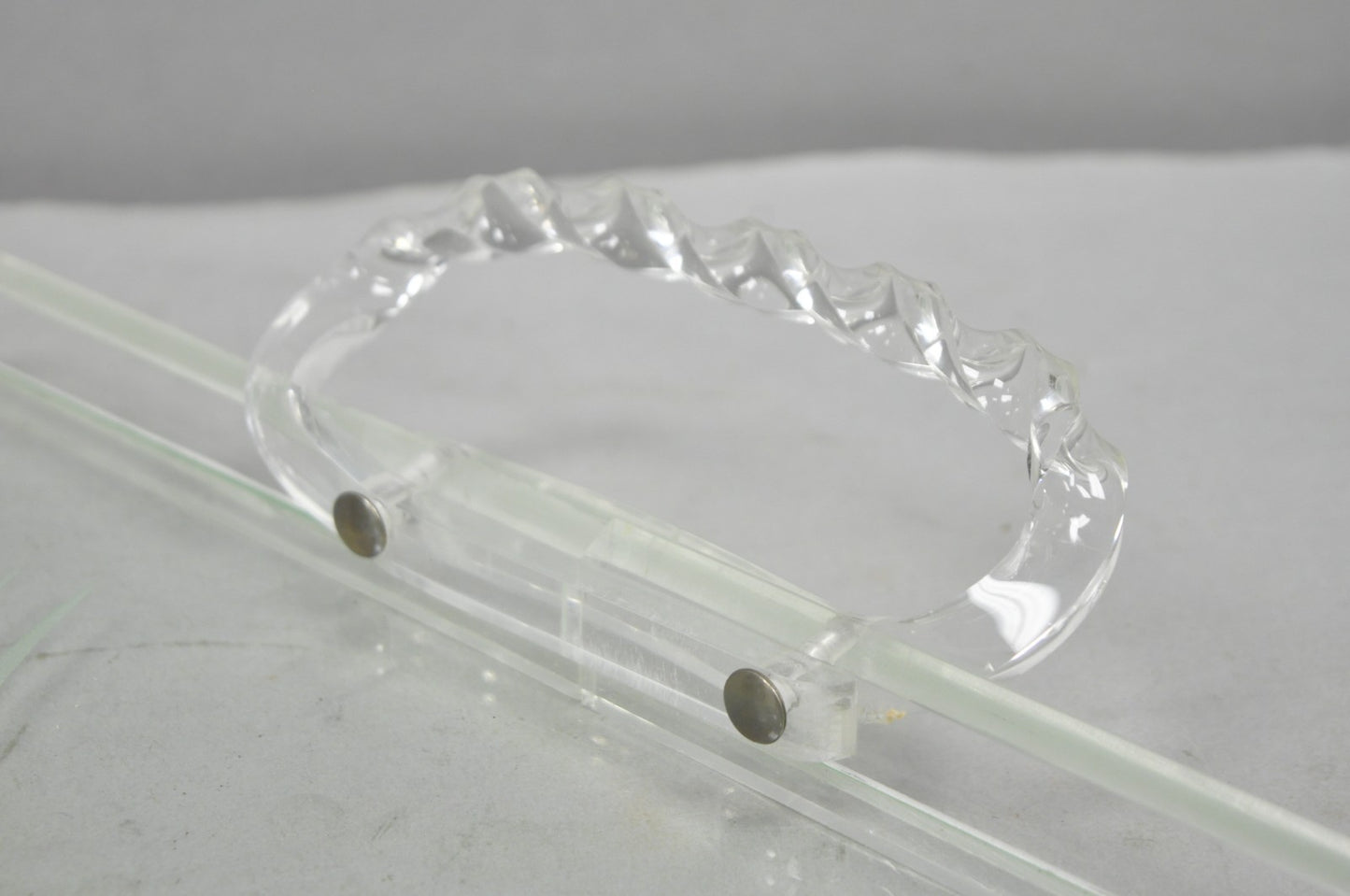 Vintage Mid Century Modern Dorothy Thorpe Style Etched Glass Bird Acrylic Tray