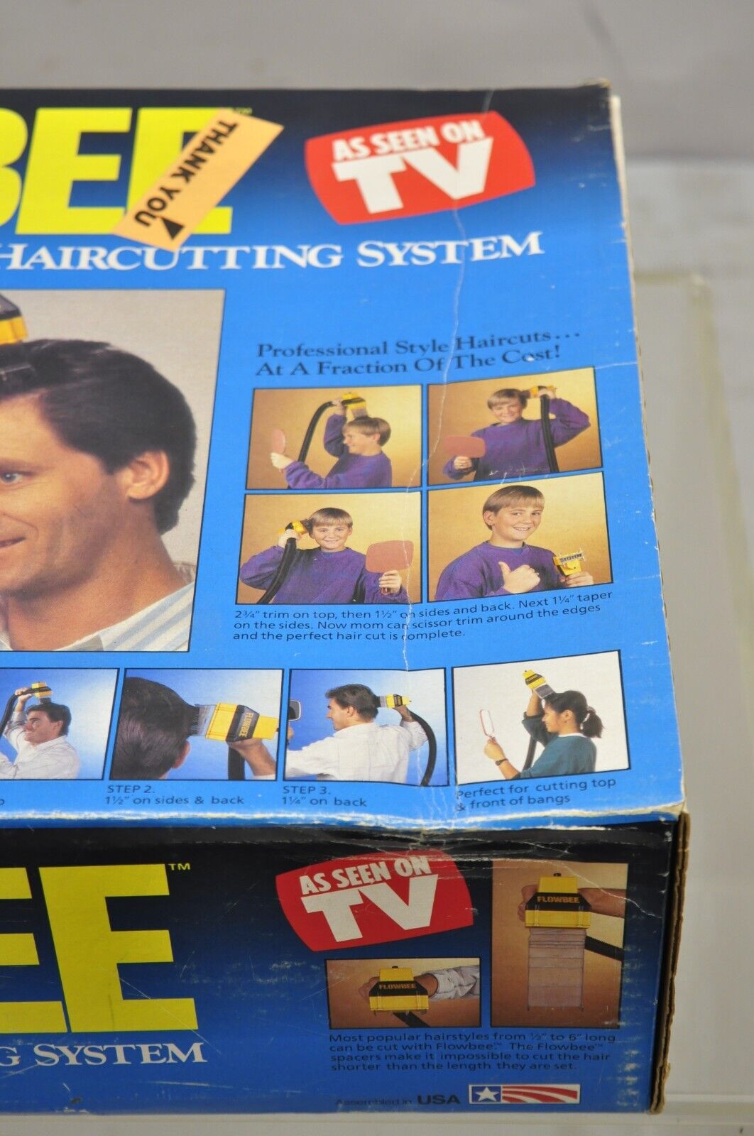 Vintage 90s Flowbee Precision Home Haircutting Hair Cut System with Box