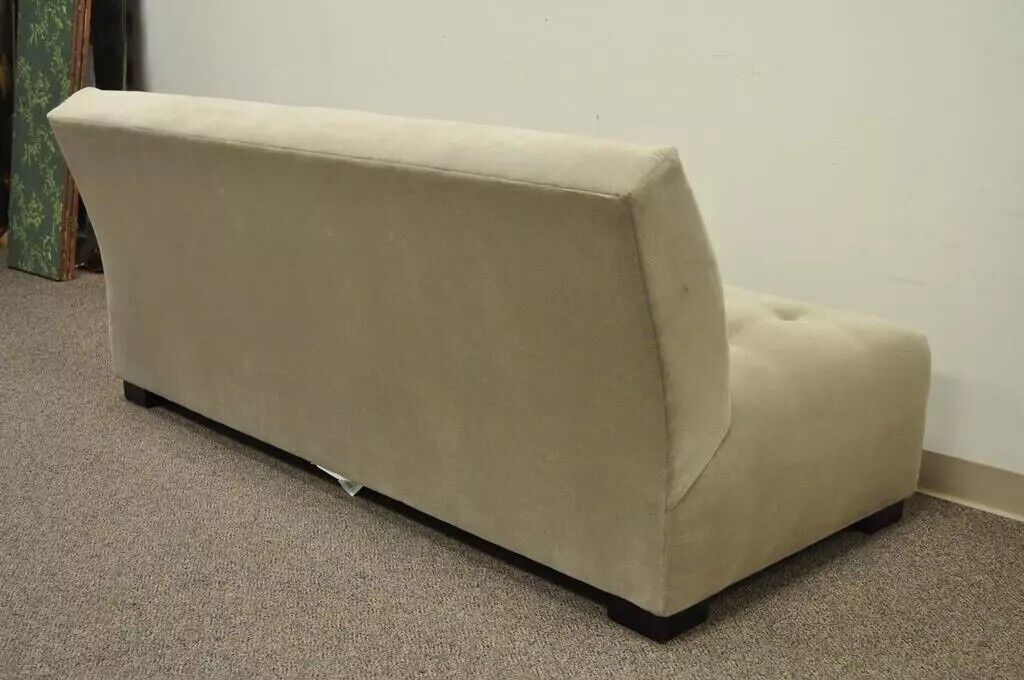 Crate & Barrel Mitchell Gold Modern Plus Armless Sofa Loveseat Couch 336-003T-20