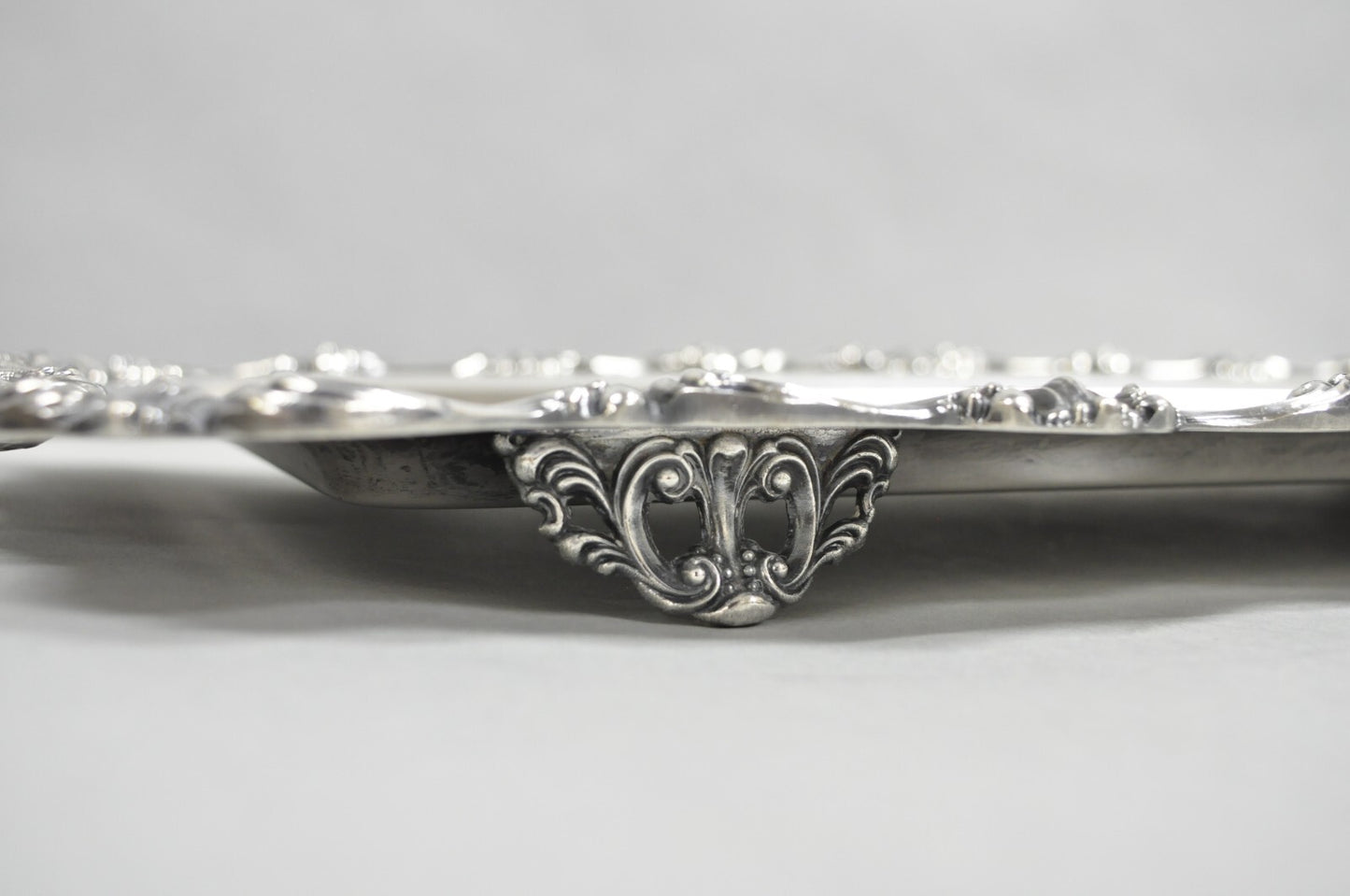 W&S Blackinton Victorian Silver Plated Narrow Serving Platter Dish Bar Tray