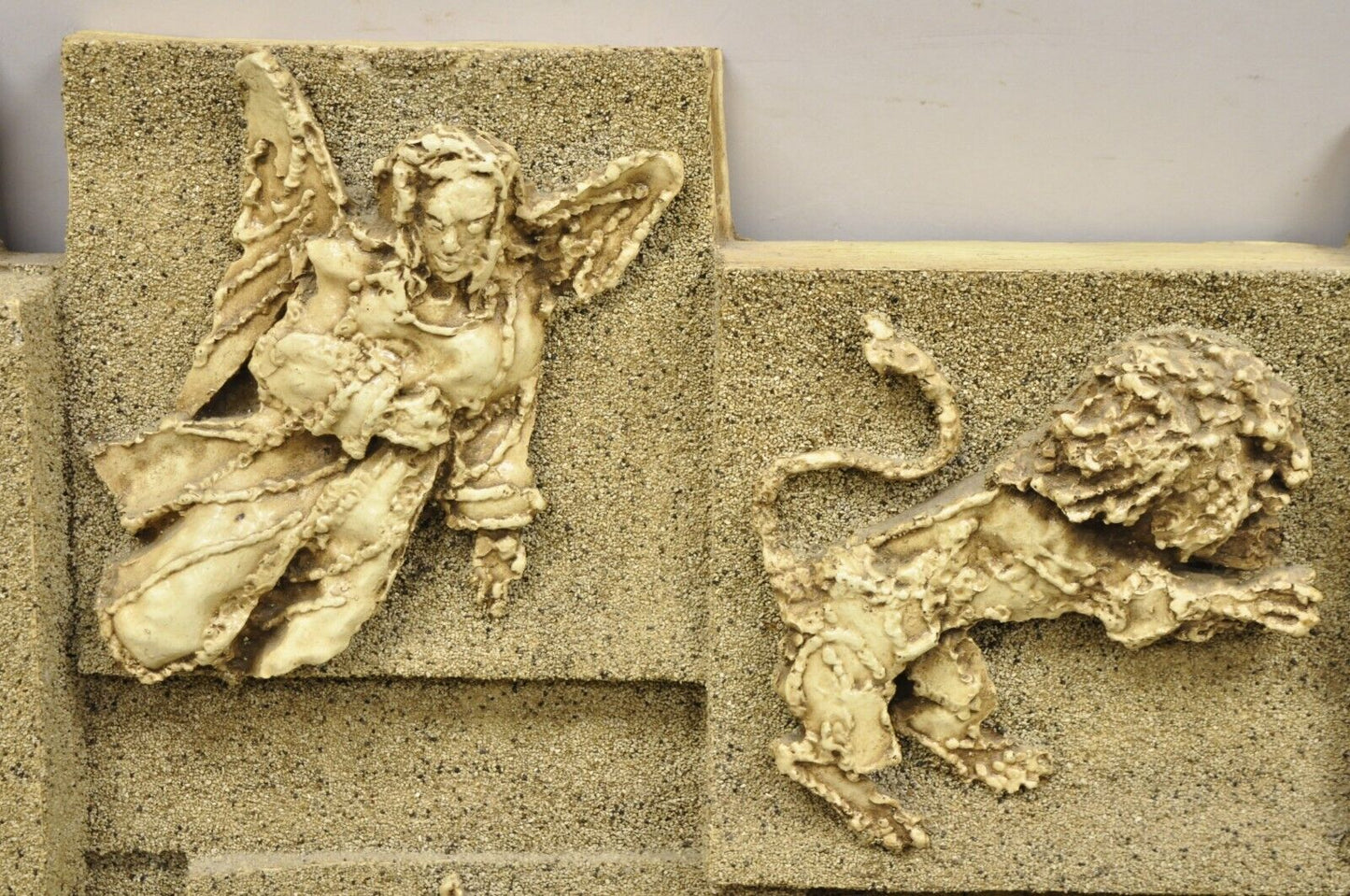 Vintage Finesse Originals 1970s Brutalist Figural Zodiac Wall Sculpture