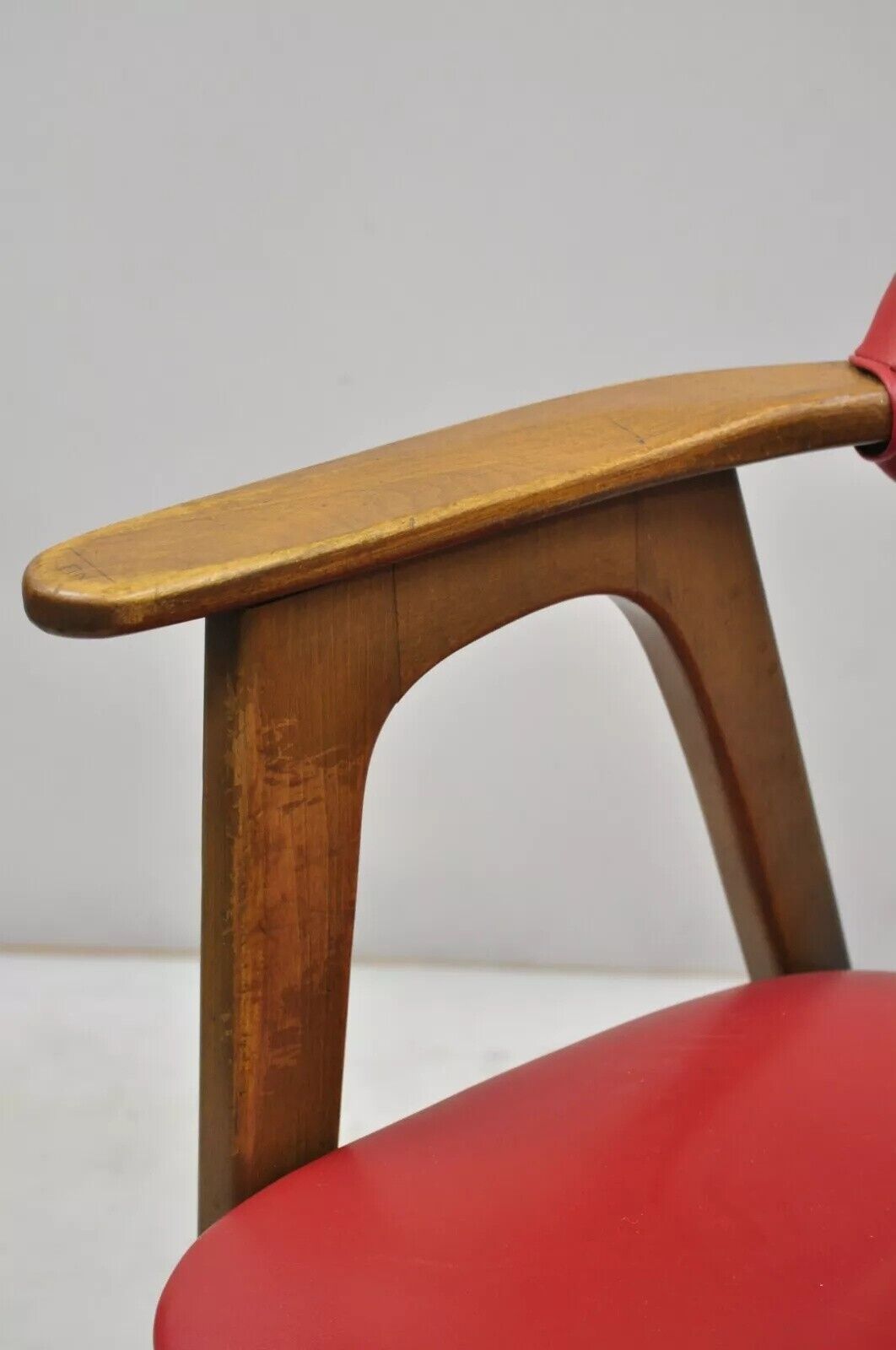 Vintage Mid Century Modern Floating Form Desk Arm Chair by Farquharson Gifford