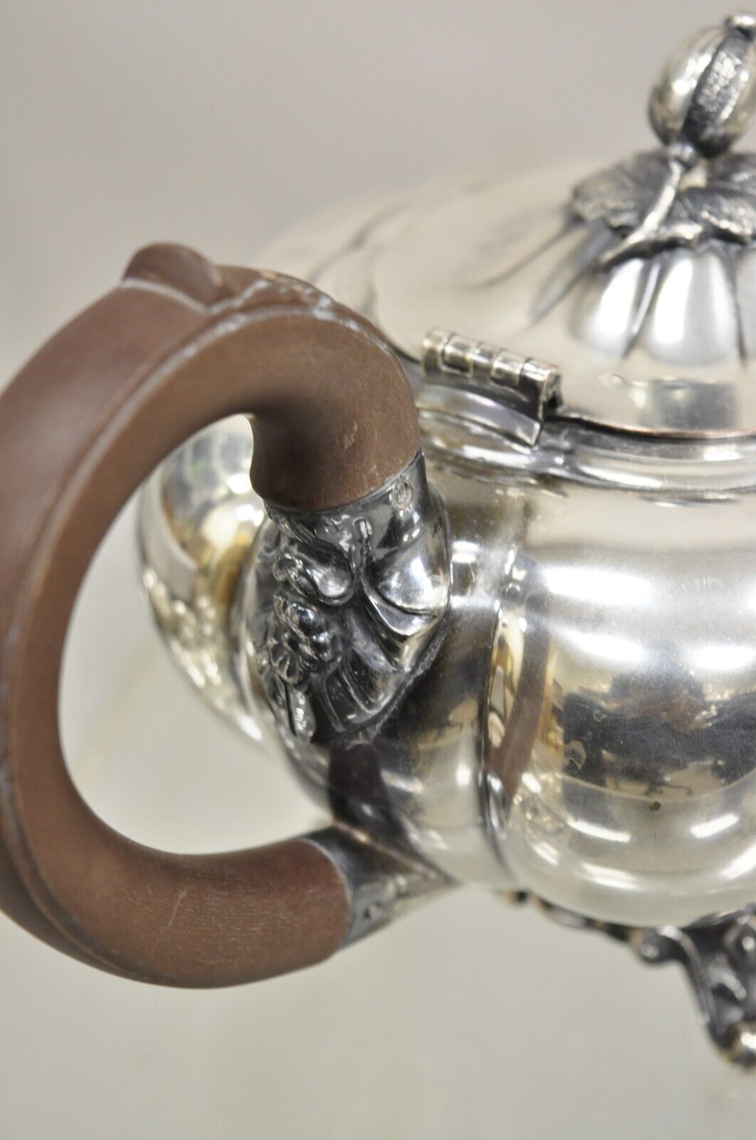 Old English Melon Community Plate Silver Plated Coffee Tea Set - 2 Pc Set